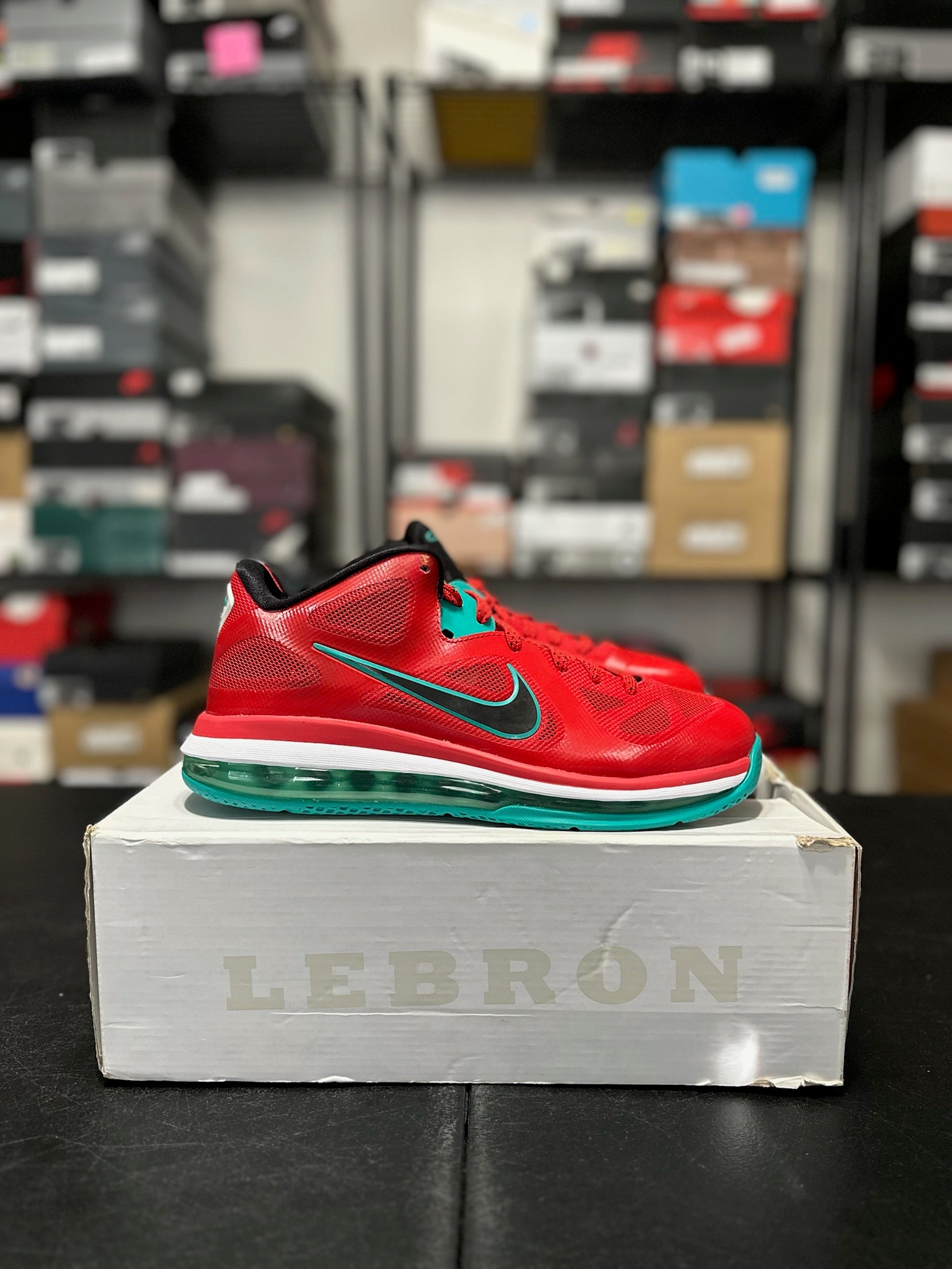 Size 9.5 - LeBron 9 Liverpool DS