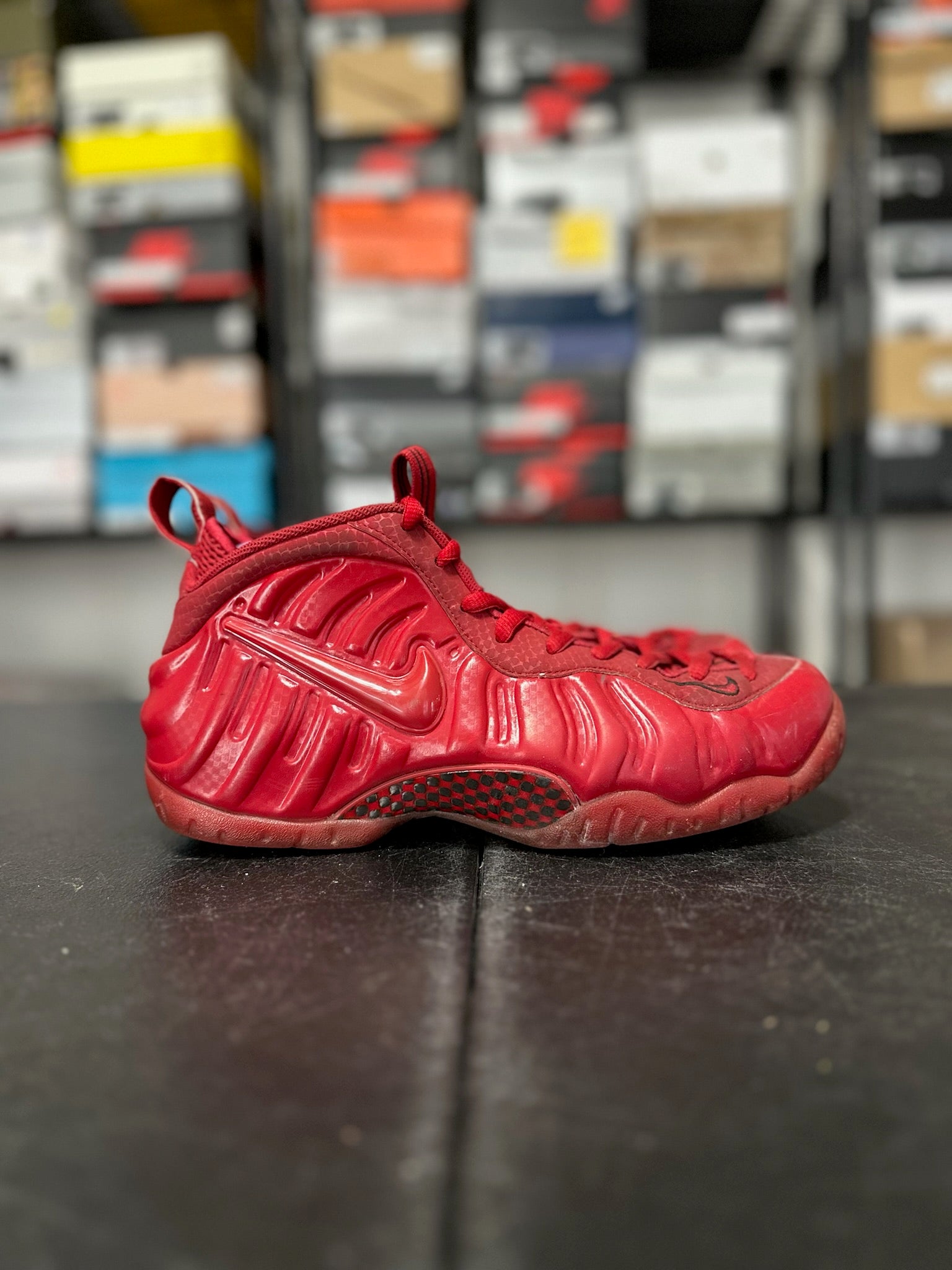 Size 9.5 - Foamposite Pro Red October