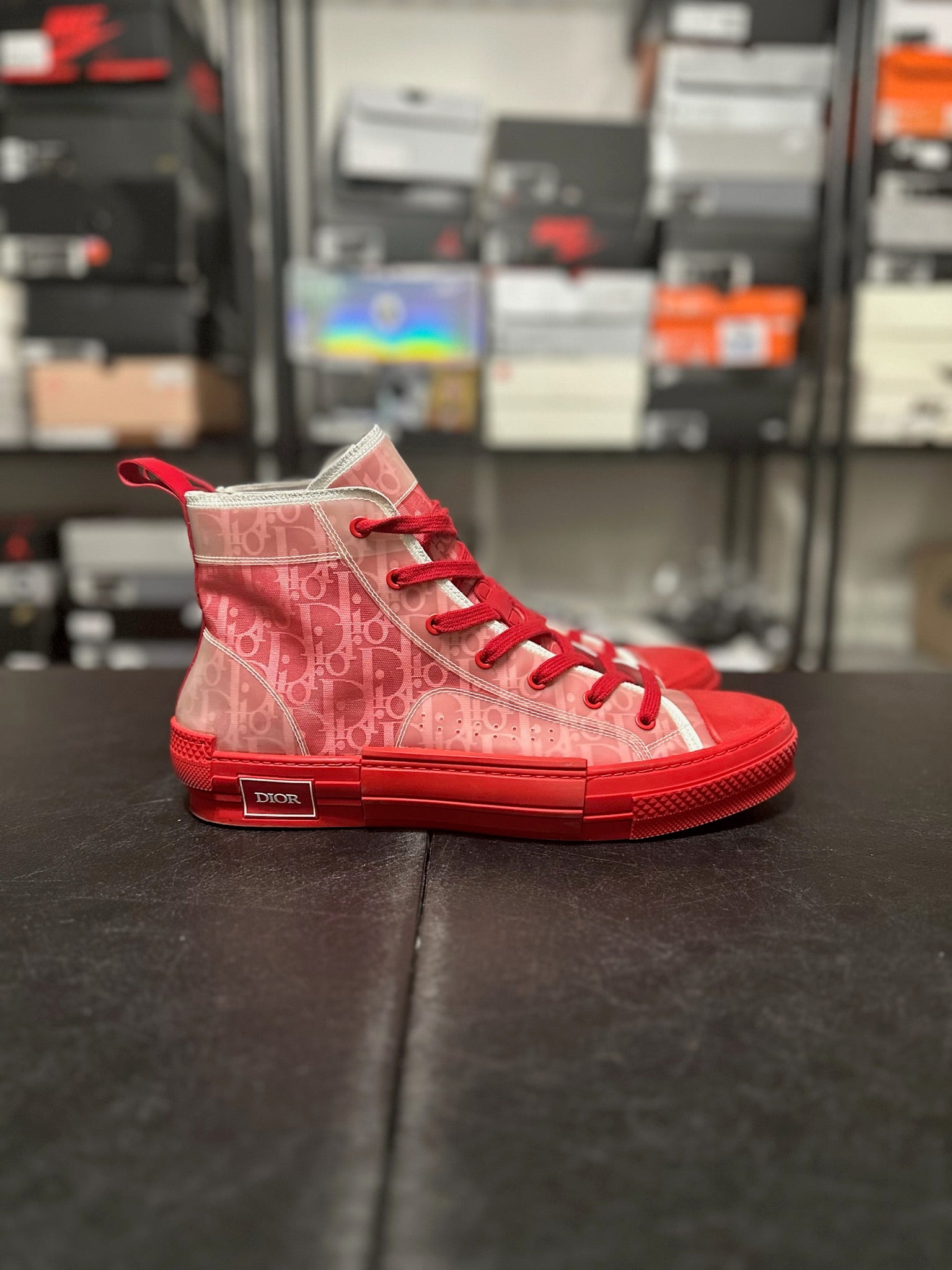 Size 12 - (45) Dior B23 High Red Oblique