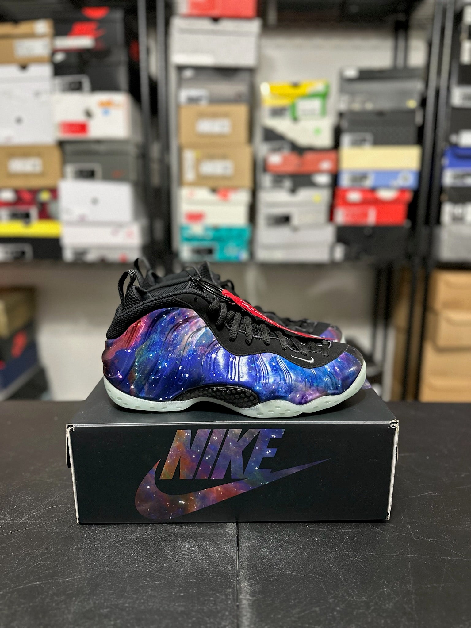 Size 10 - Foamposite 1 Galaxy DS
