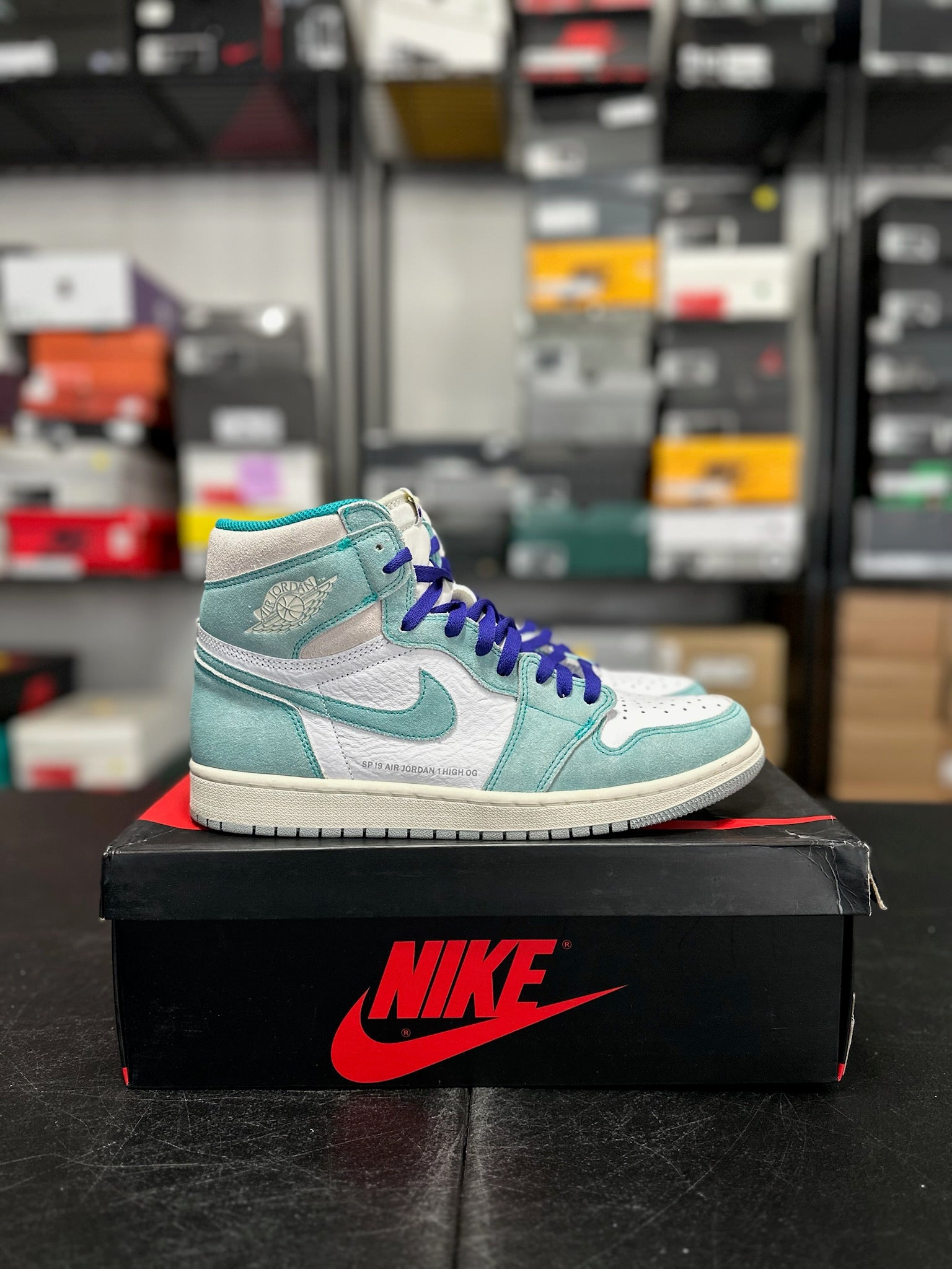 Size 10.5 - J1 High Turbo Green
