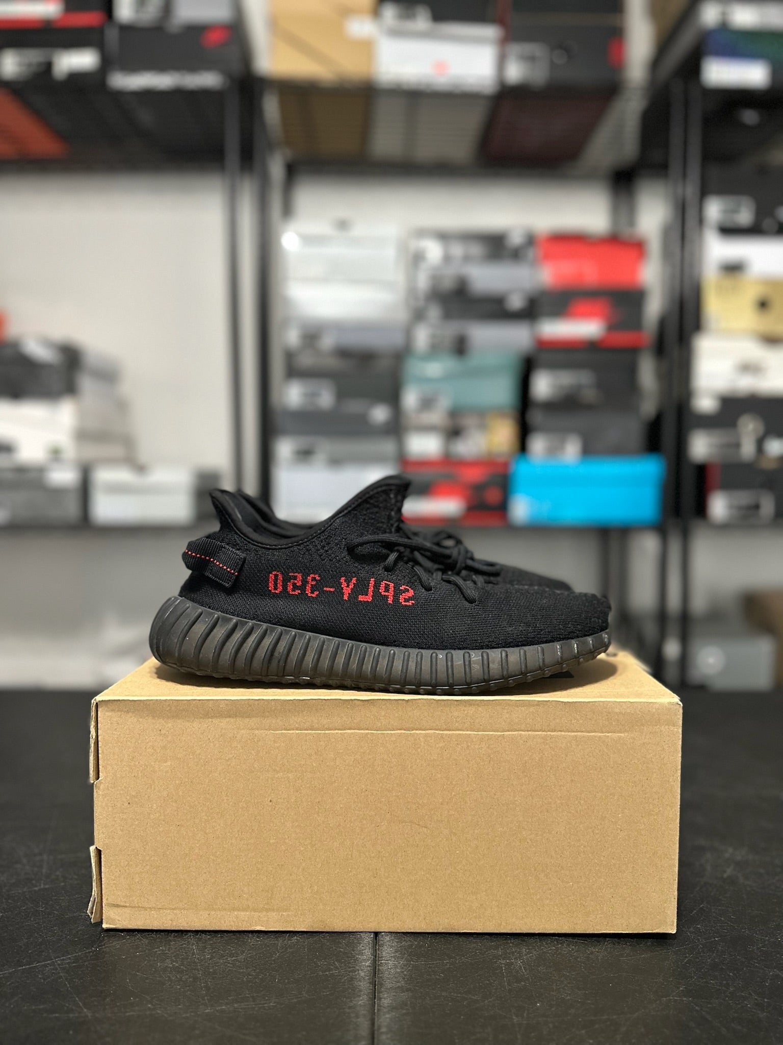 Size 10 - Yzy Boost 350 V2 Black Red