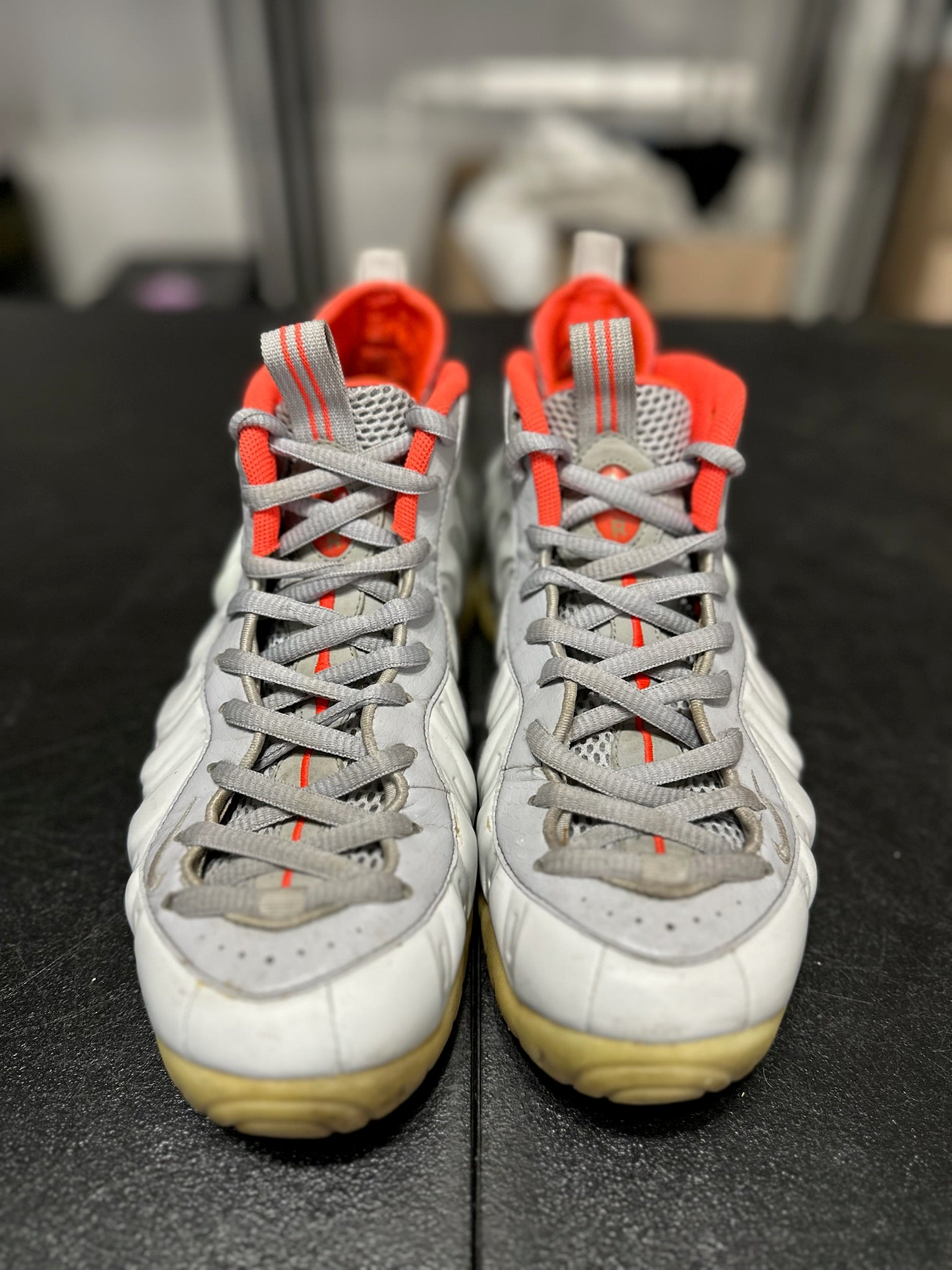 Size 9.5 - Foamposite Pro Pure Platinum