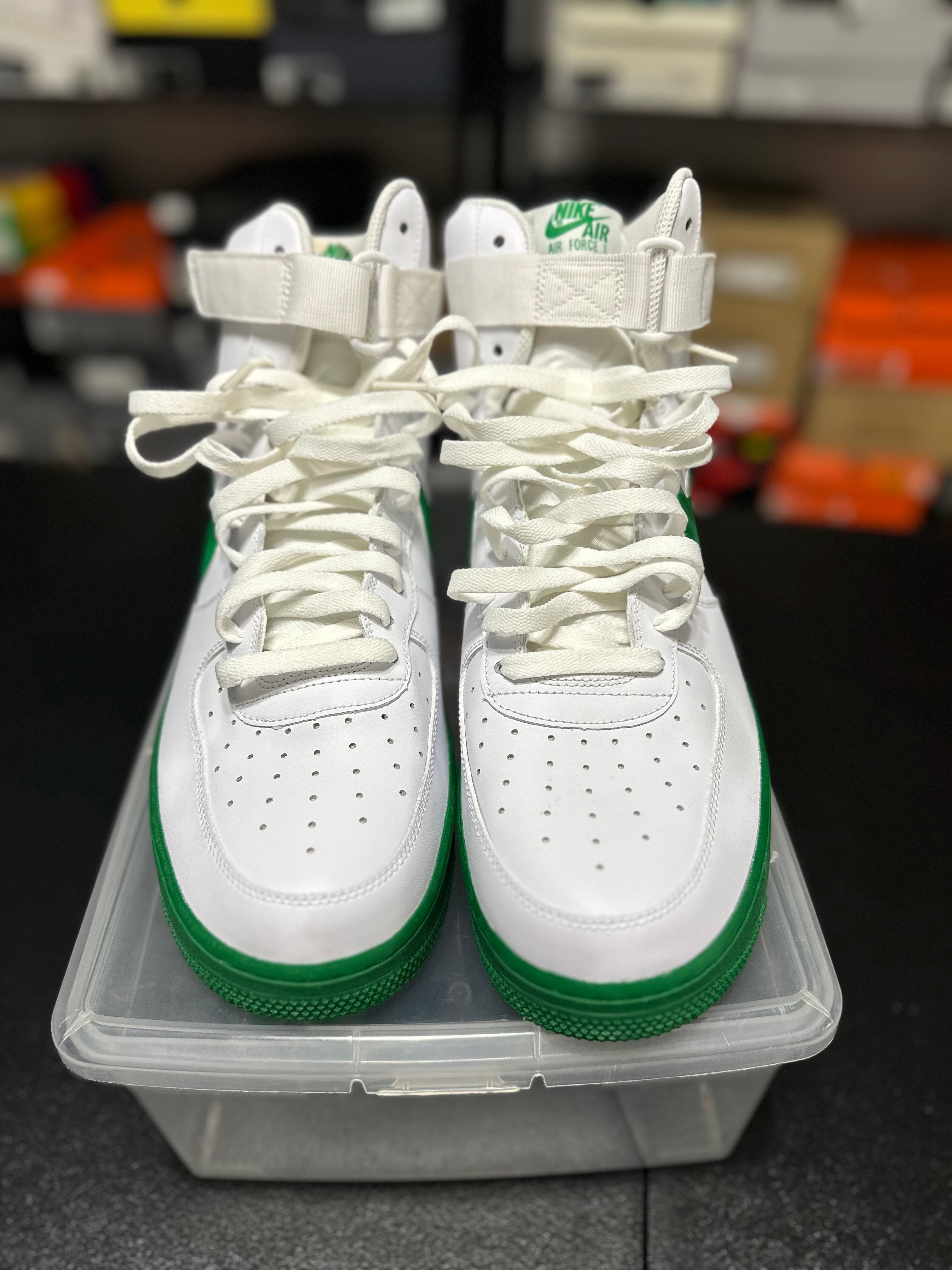 Size 13 - AF1 High lucky green