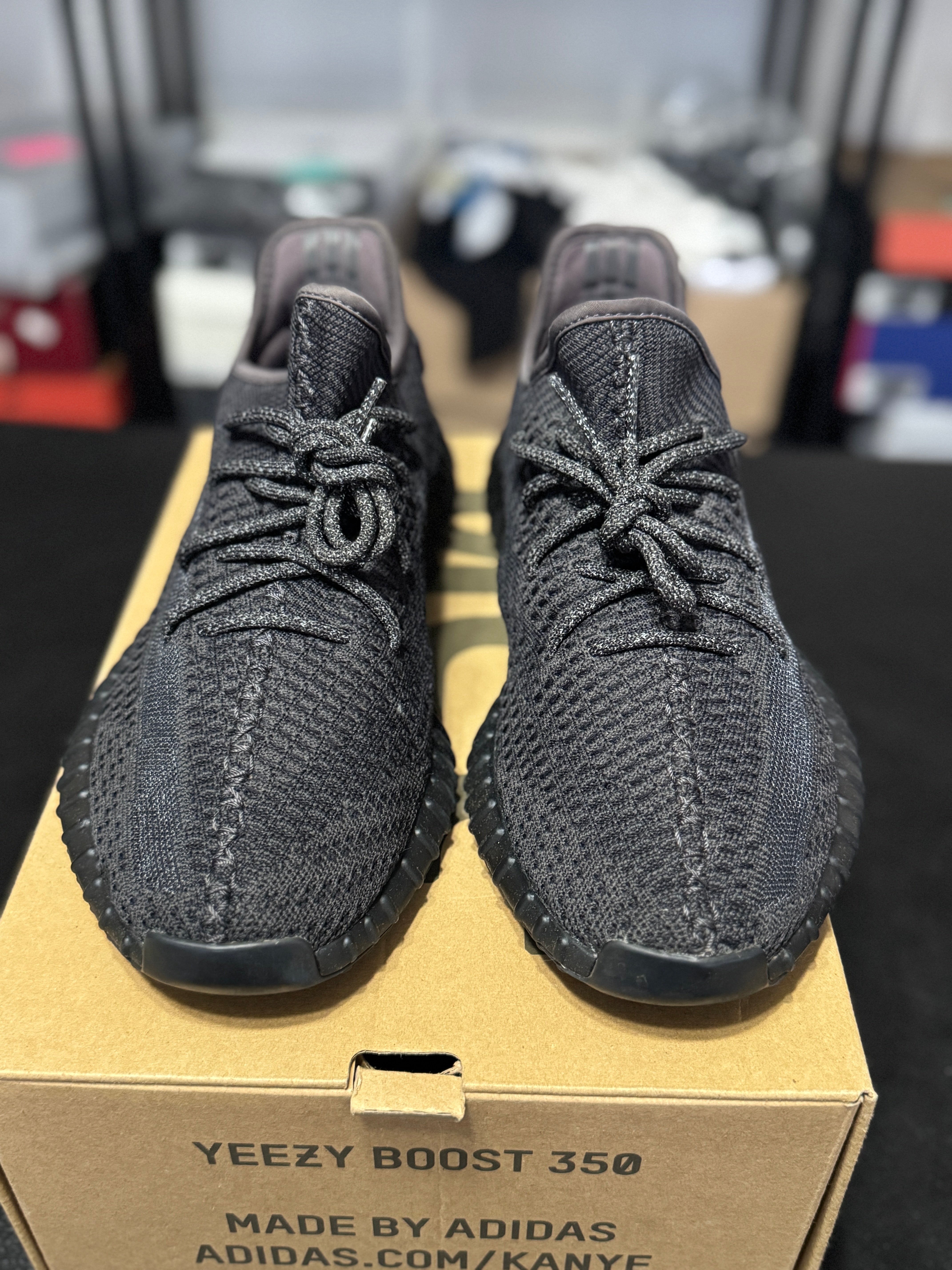Size 10.5 - YZY 350 black reflective
