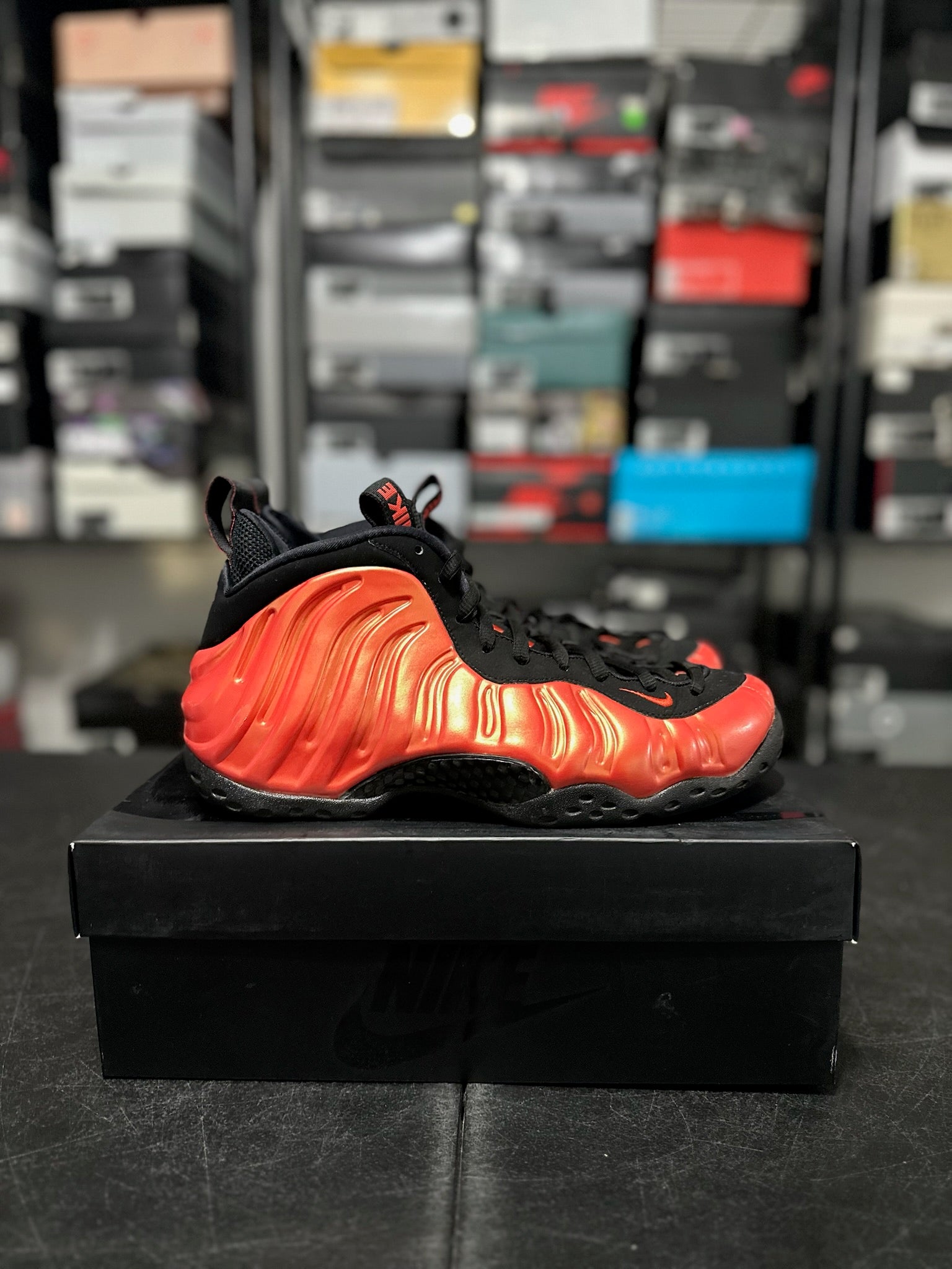 Size 9 - Foamposite 1 Habanero Red