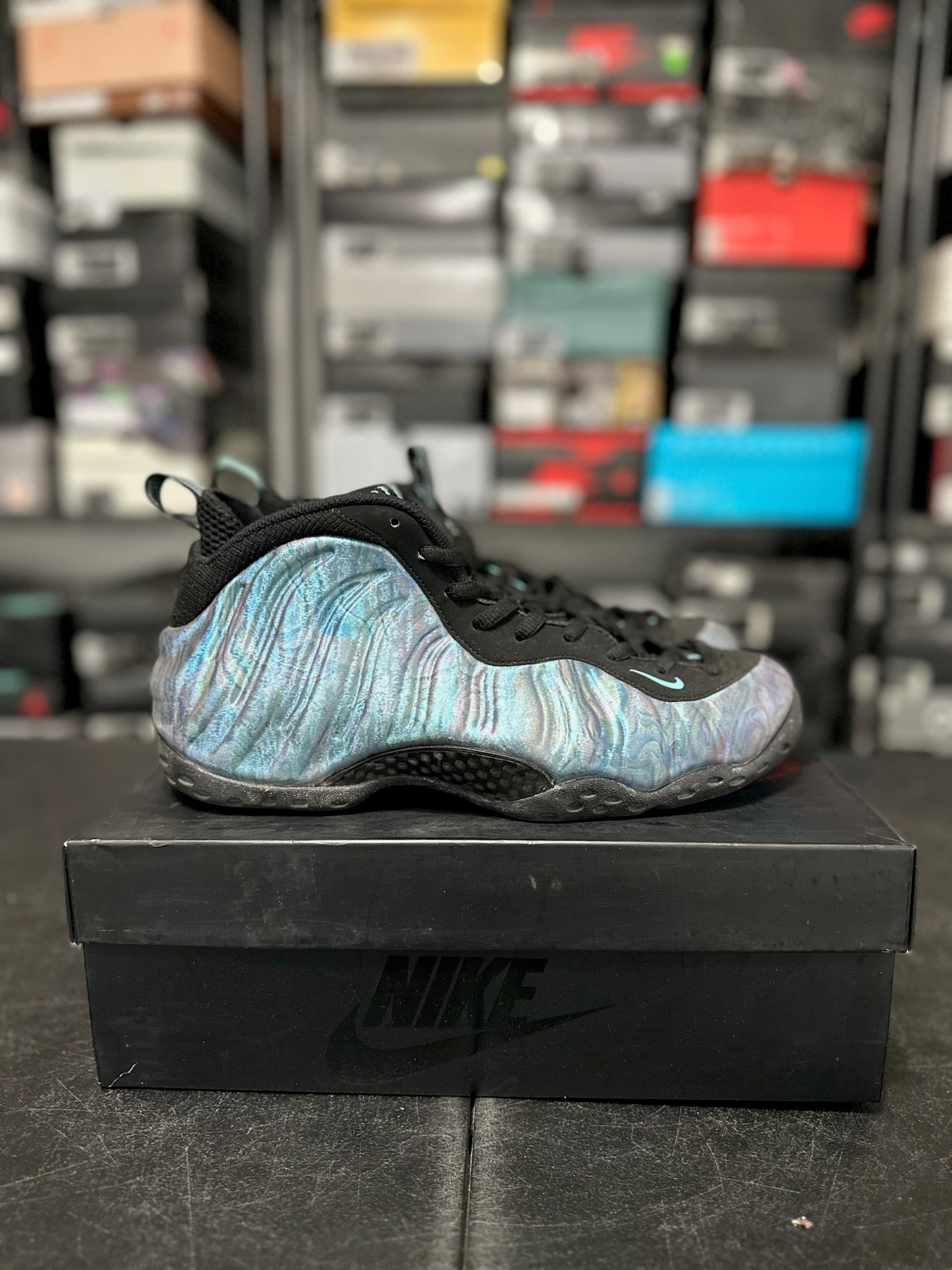 Size 10.5 - Foamposite 1 Abalone