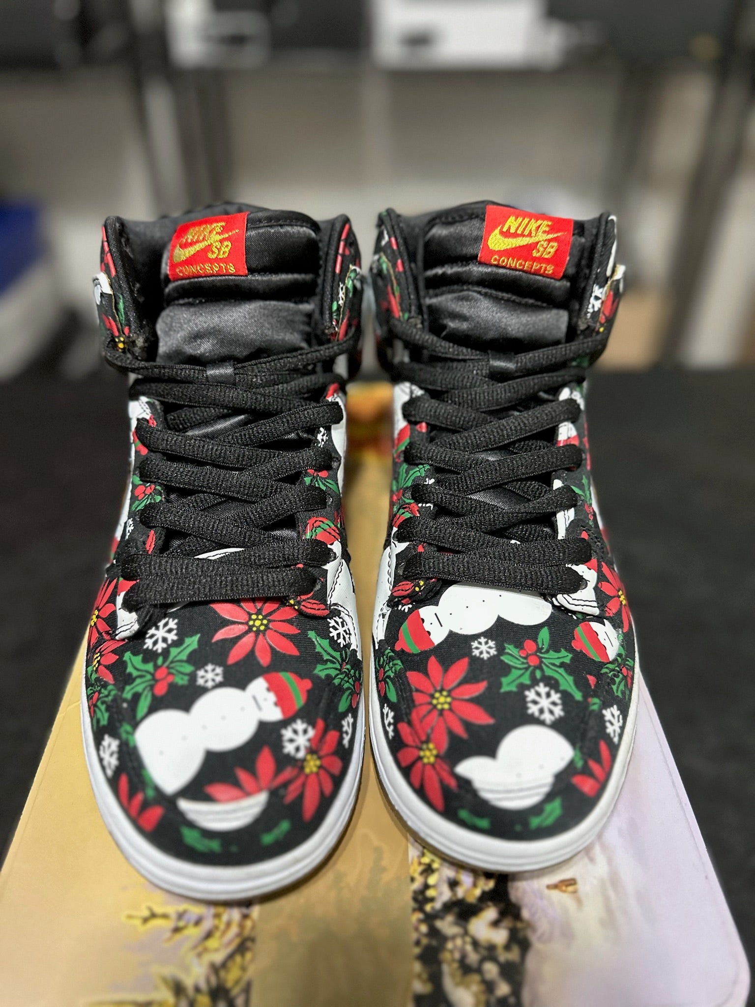 Size 10 - Dunk High Concepts Ugly Christmas Sweater Black