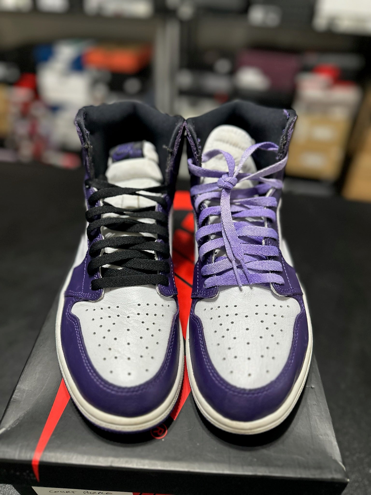 Size 10 - J1 High Court Purple White