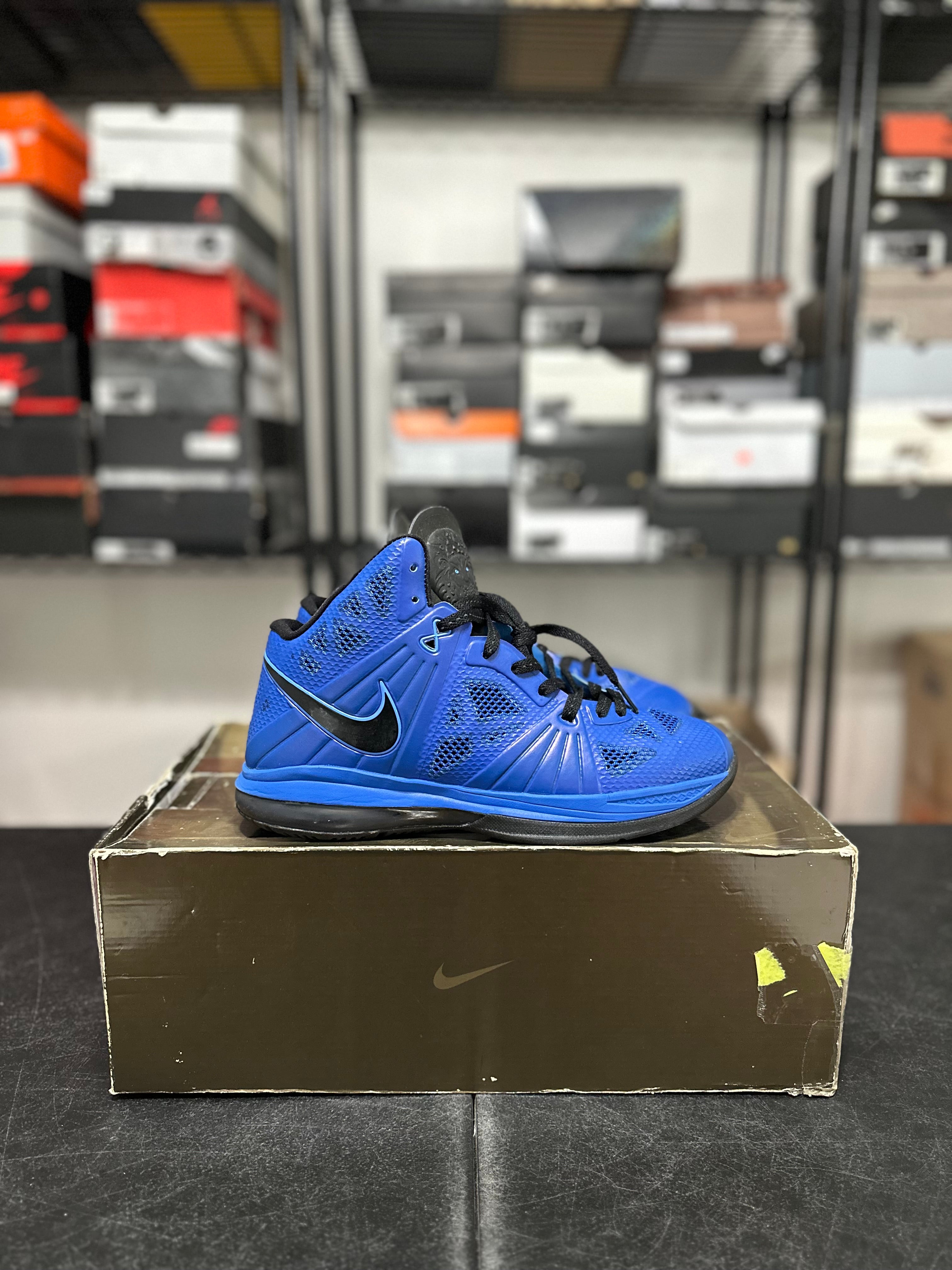 Size 10 - LeBron 8 royal/black