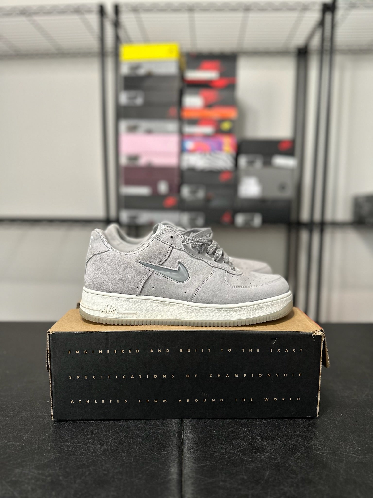 Size 10.5 - AF 1 Low Color of the Month Jewel Light Smoke Grey