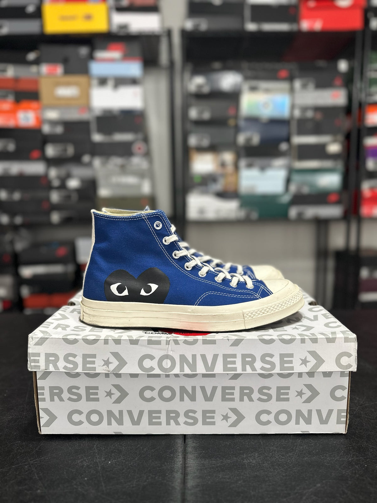 Size 11 - Converse Chuck Taylor all Star 70 hi Comme des garƧons play blue quartz