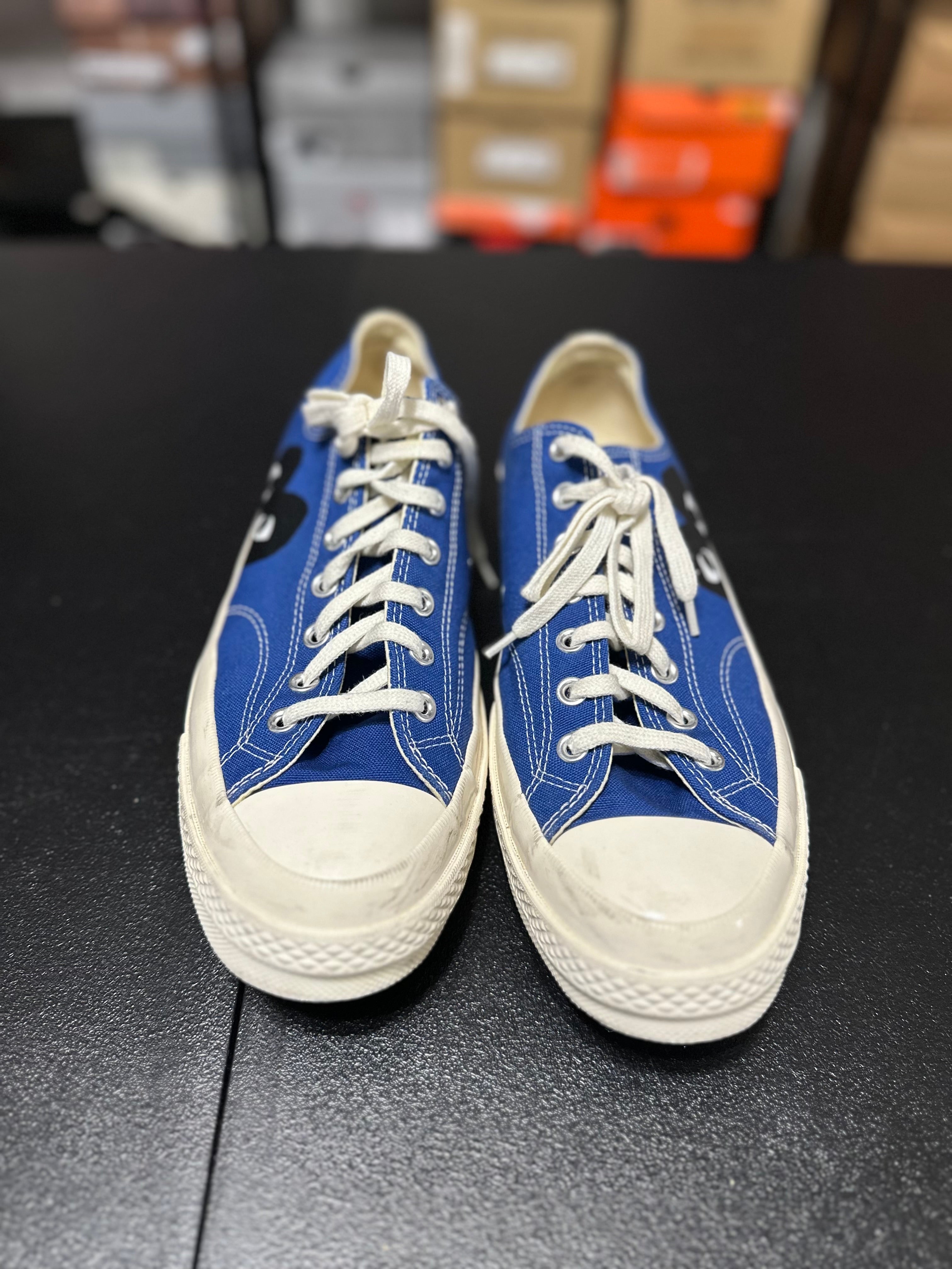 Size 12 - CDG converse low blue