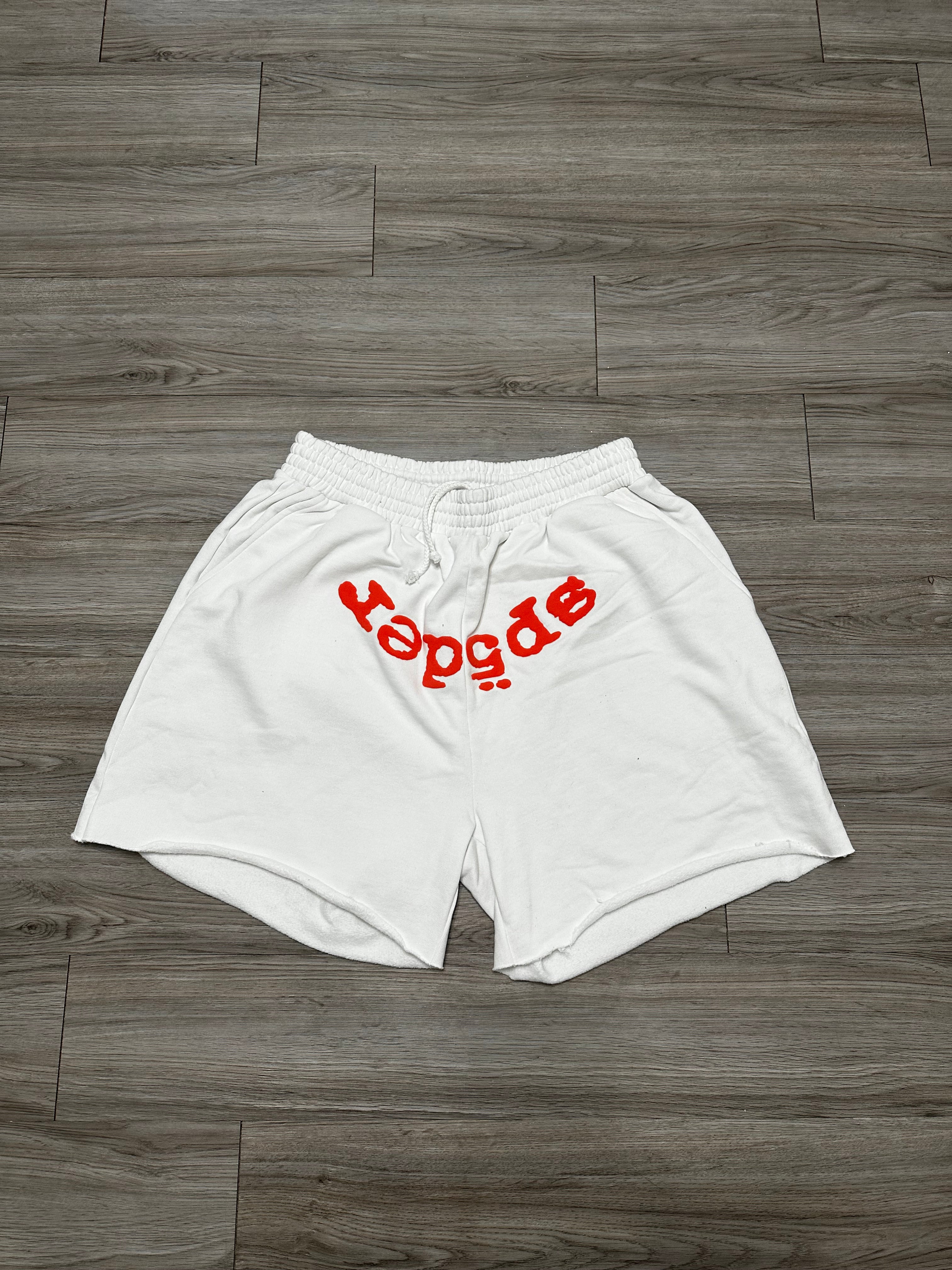 Size XXL - Sp5der shorts white/red