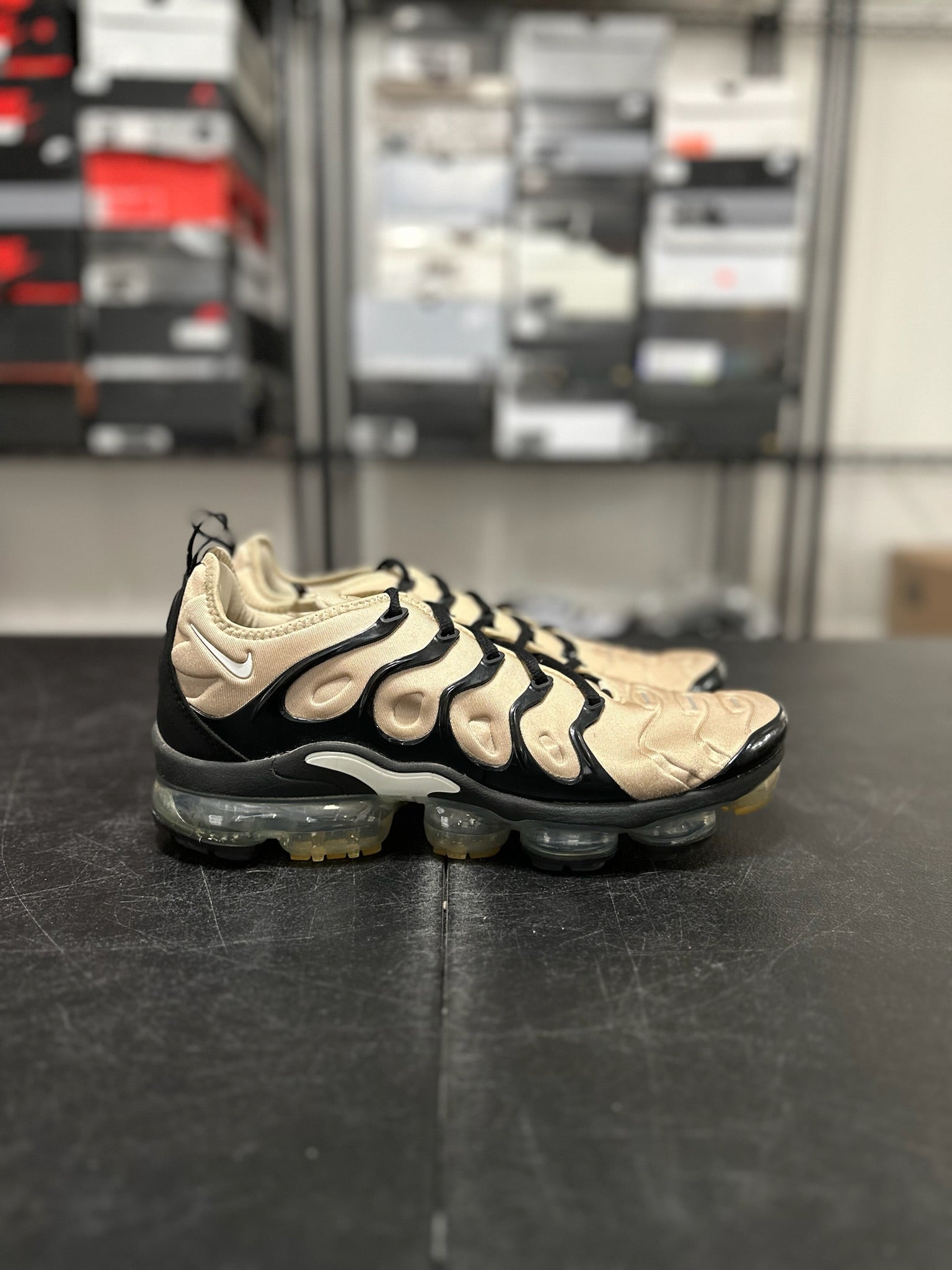 Size 11.5 - VaporMax Plus Beige Black