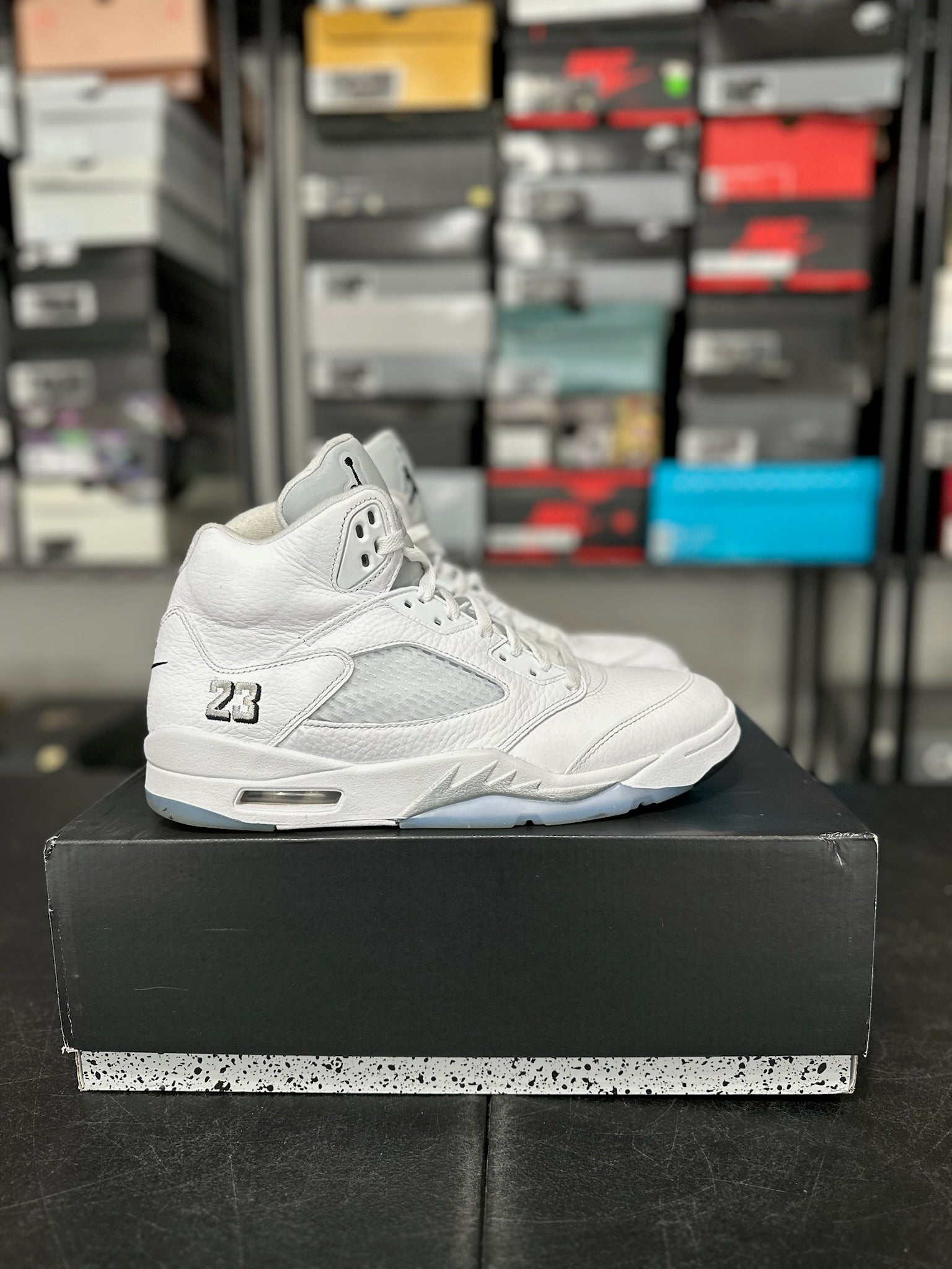Size 10.5 - J5 White Metallic