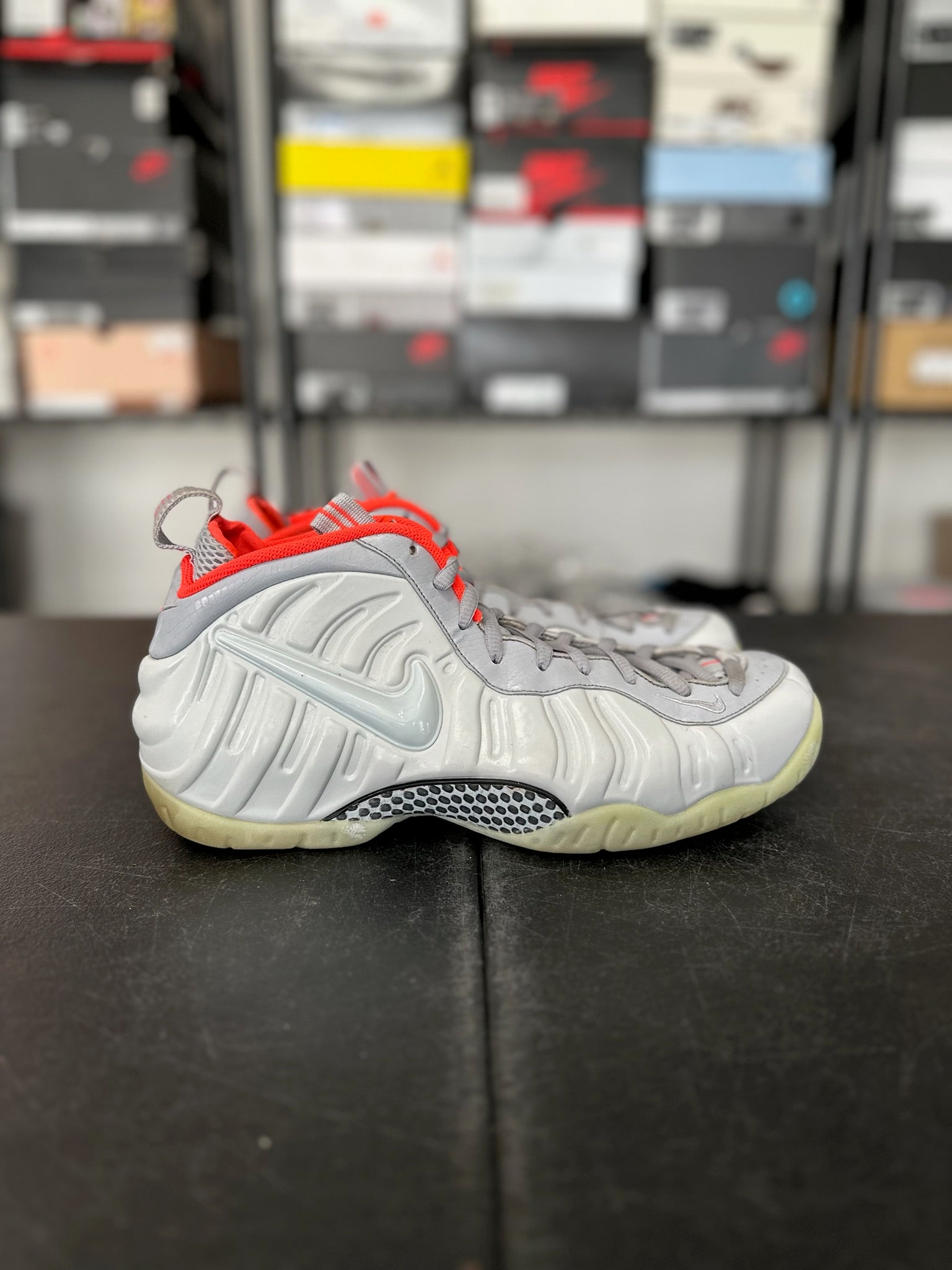 Size 12 - Foamposite Pro Pure Platinum