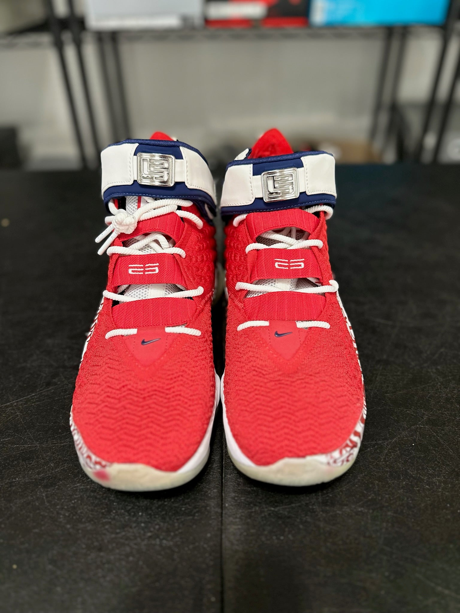 Size 11 - LeBron 17 Graffiti Remix Red