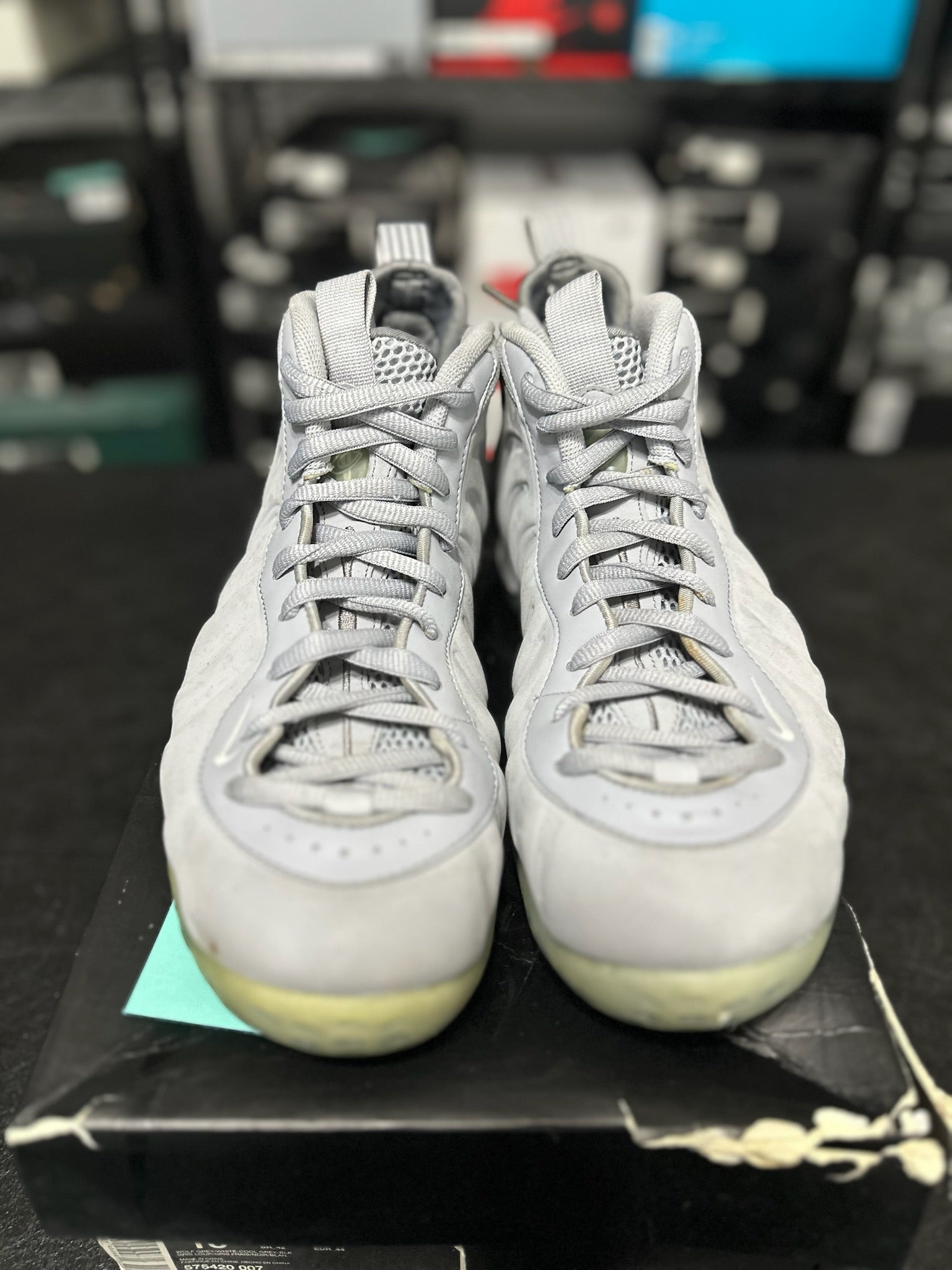 Size 10 - Foamposite 1 Wolf Grey Suede