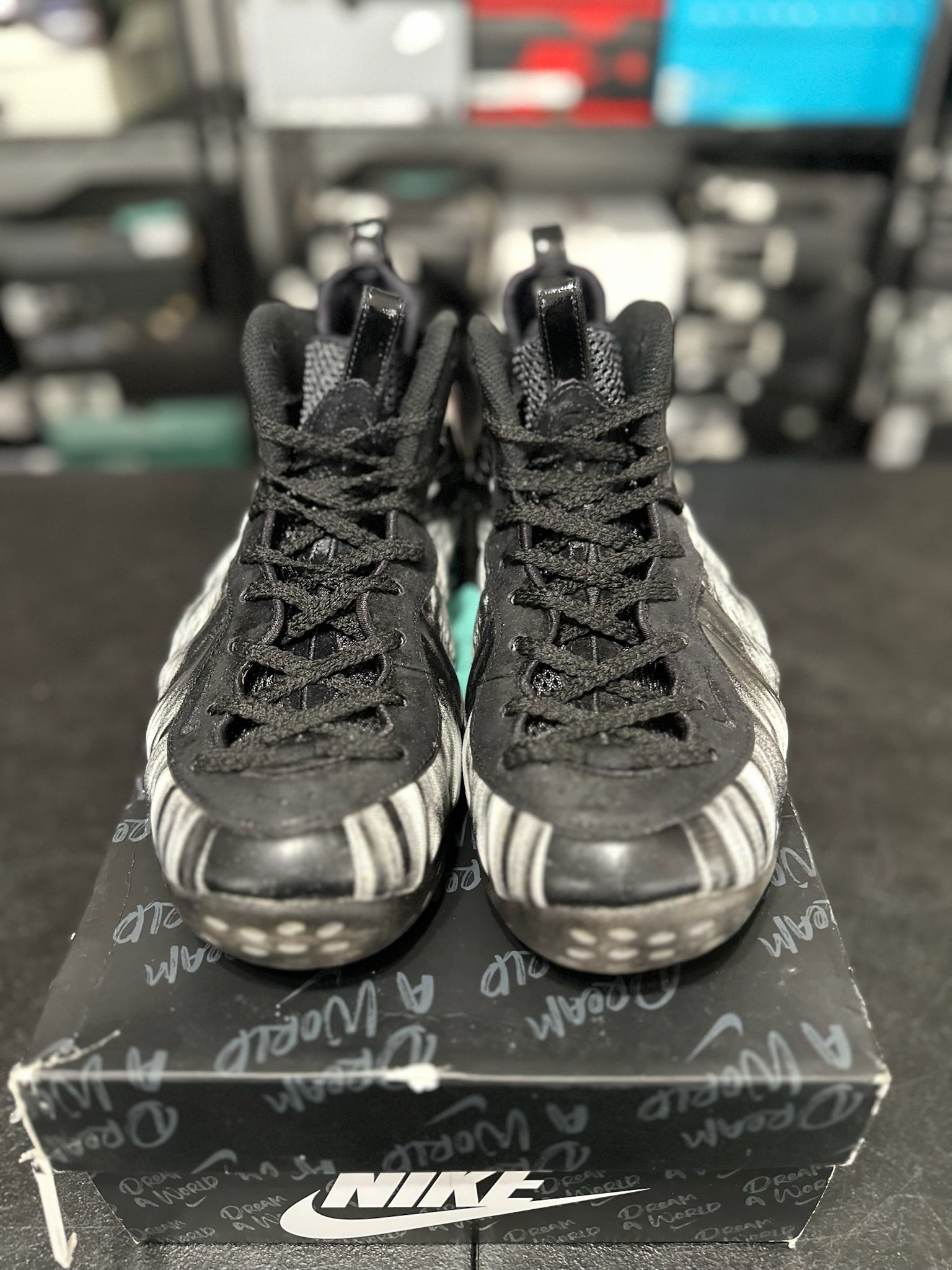 Size 10.5 - Foamposite 1 Dream A World Black