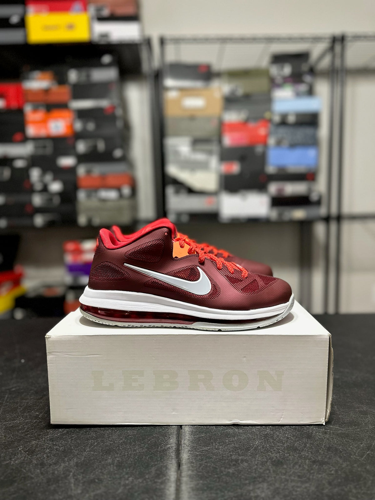 Size 9 - LeBron 9 low cherry