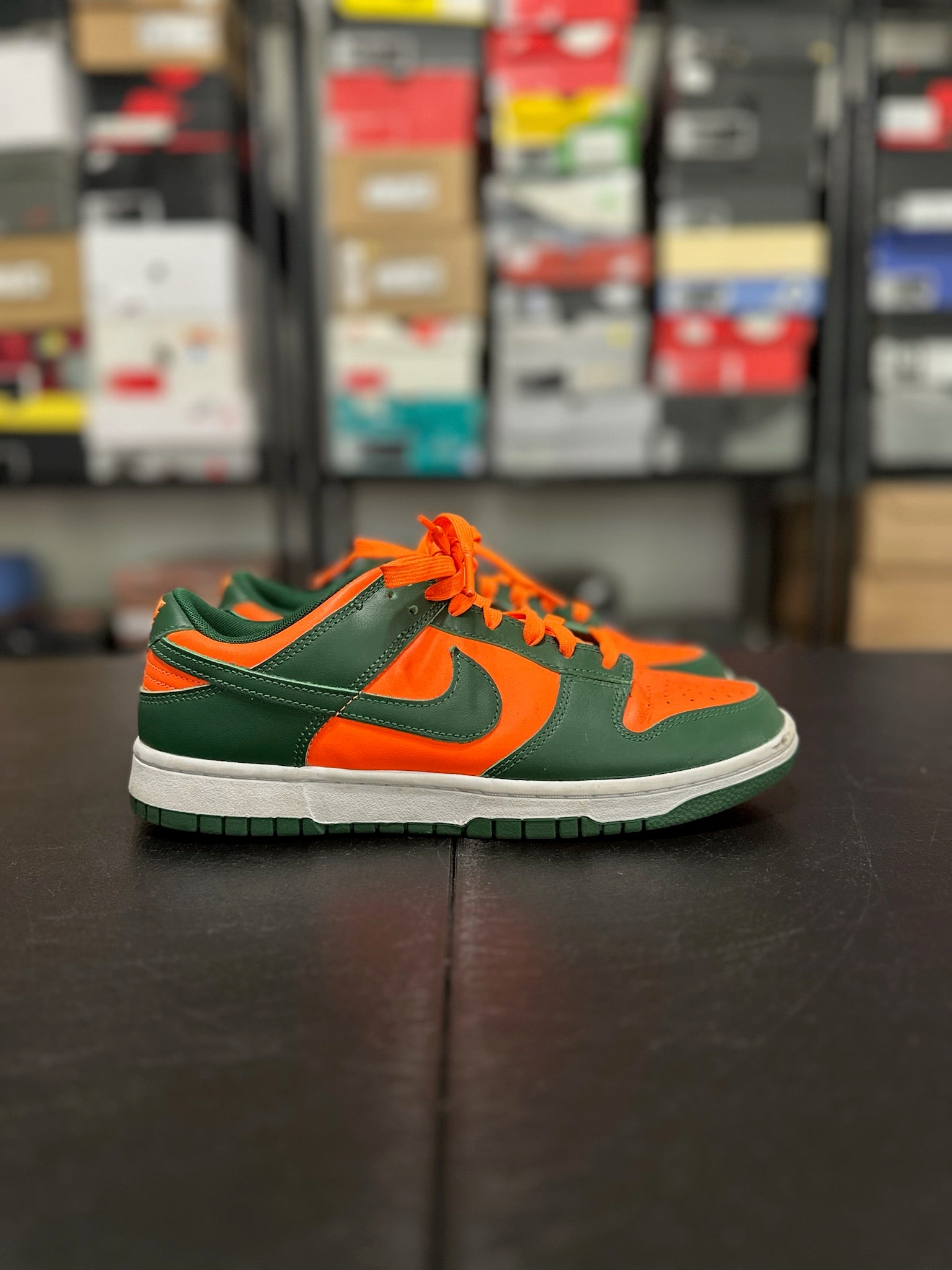 Size 9 - Dunk Low Miami Hurricanes