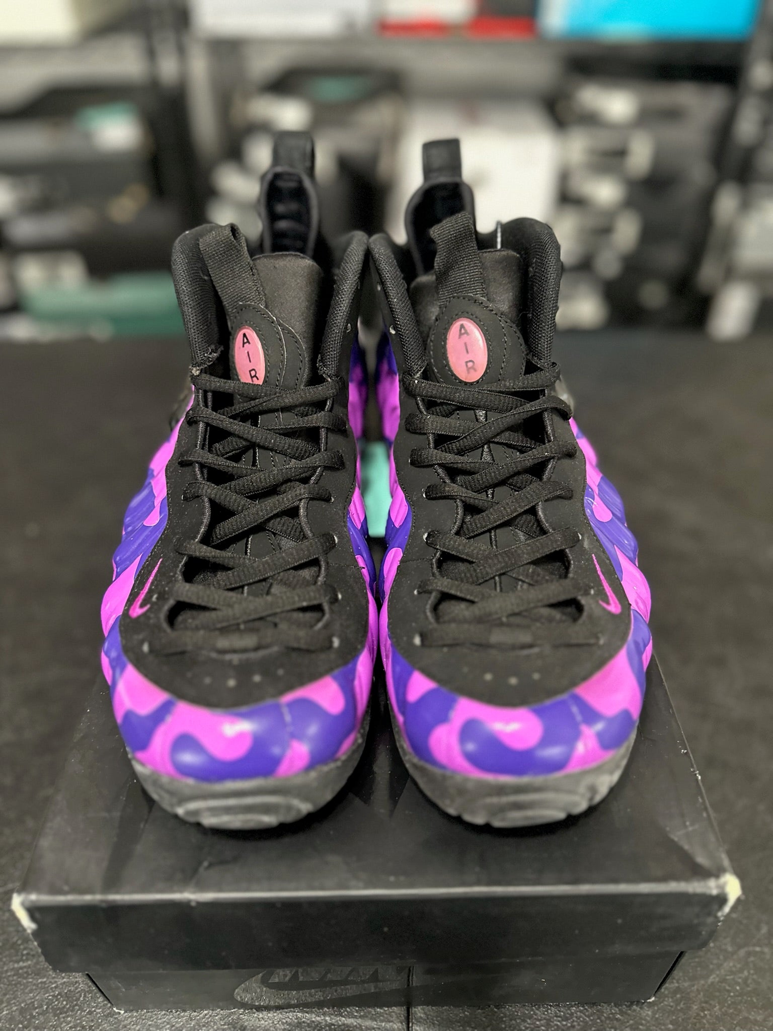 Size 10 - Foamposite Pro Purple Camo