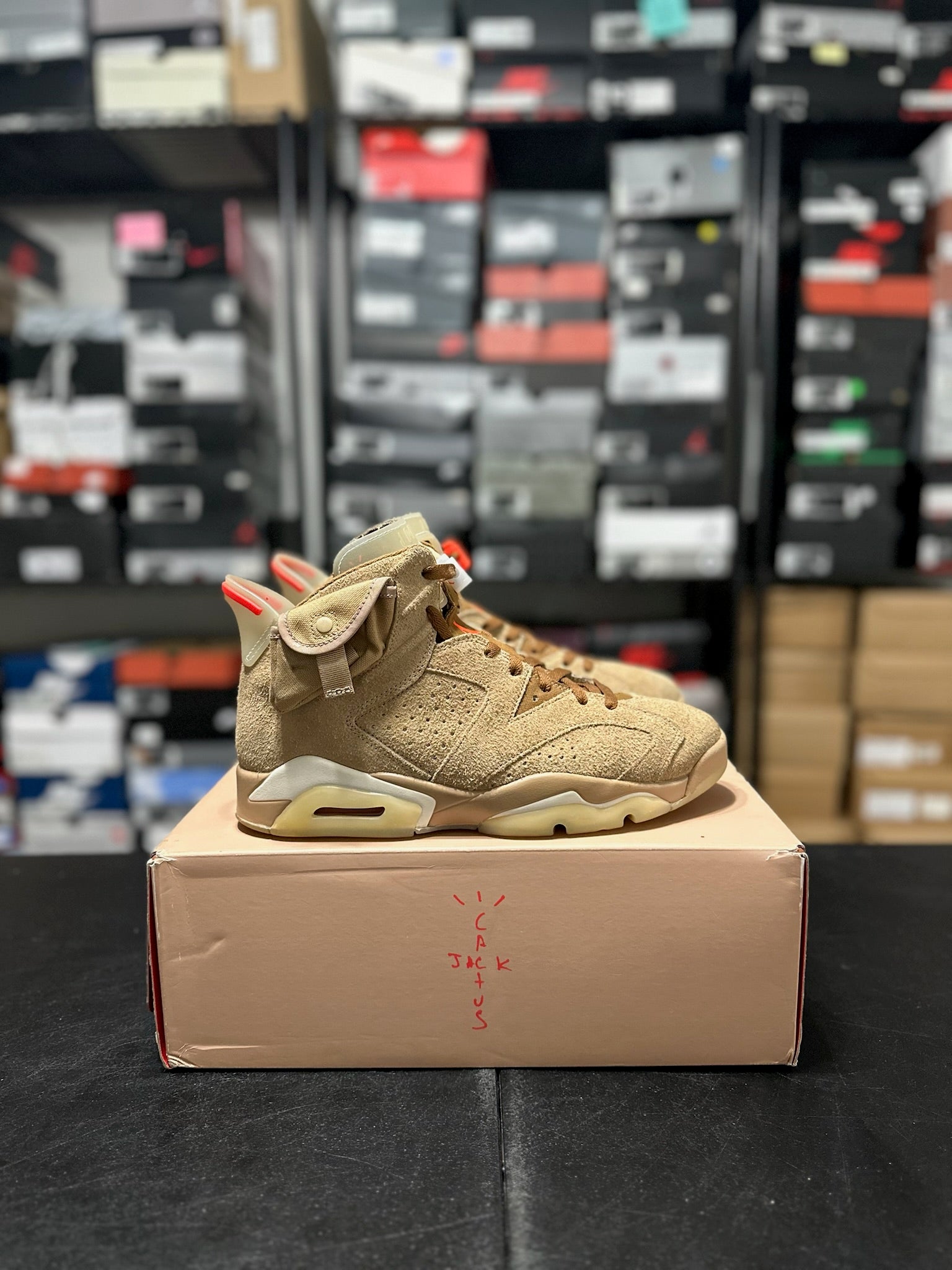 Size 10 - J6 Travis Scott British Khaki