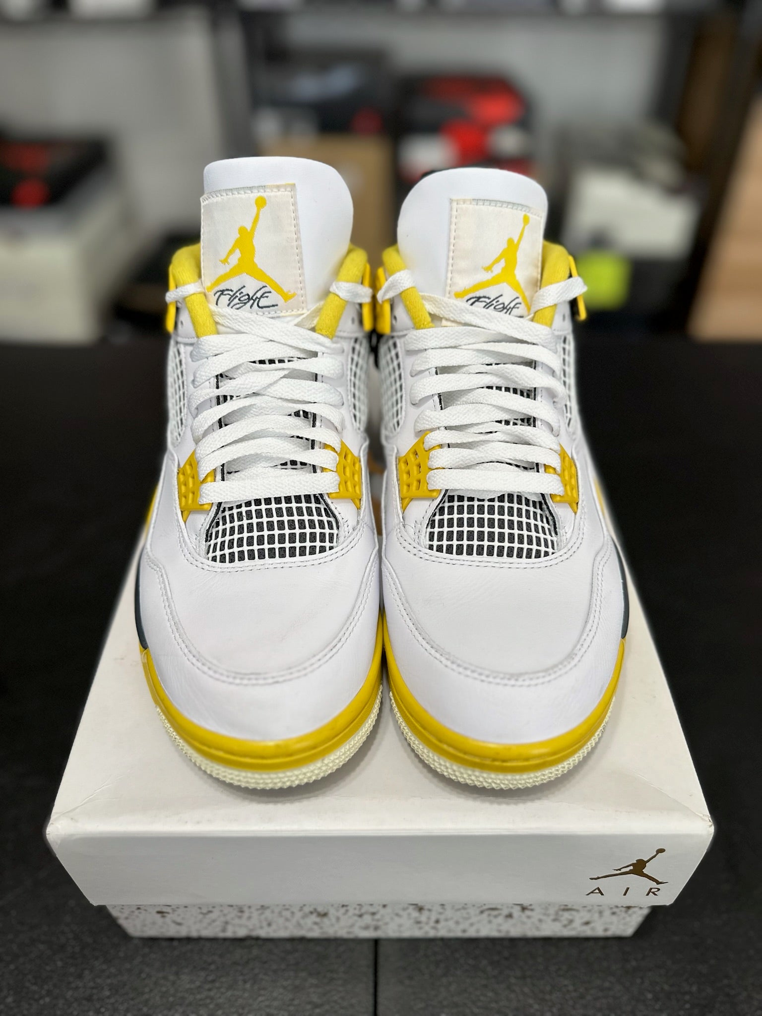 Size 9.5 - (11W) J4 Vivid Sulfur