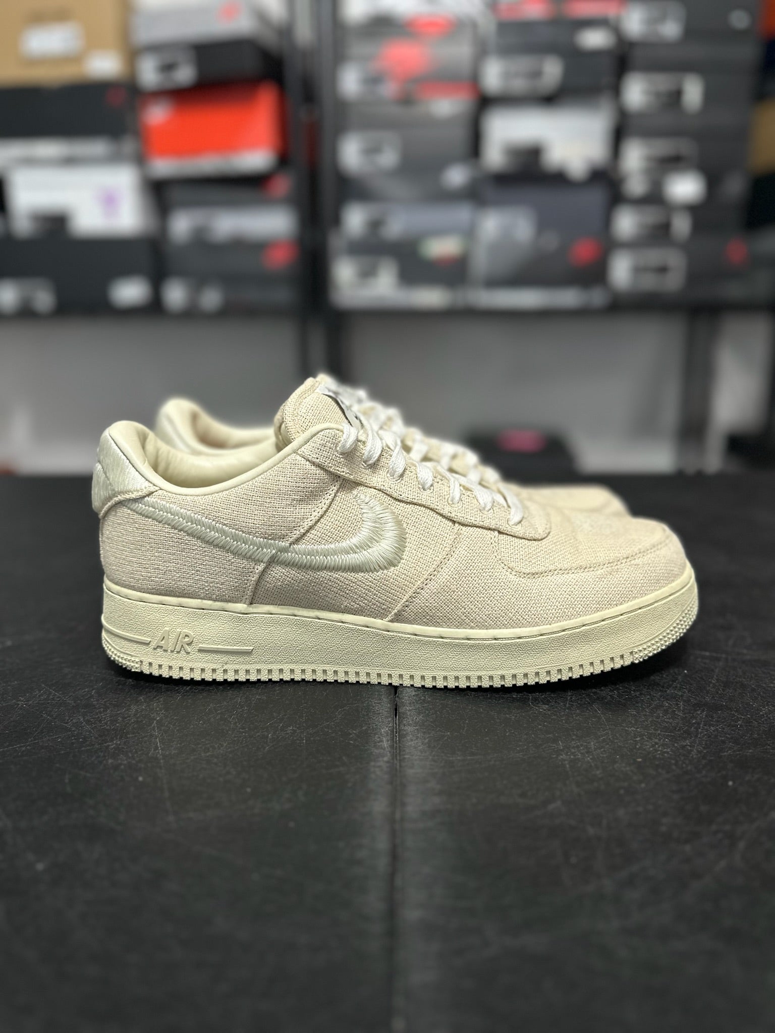 Size 13 - AF 1 low stussy fossil