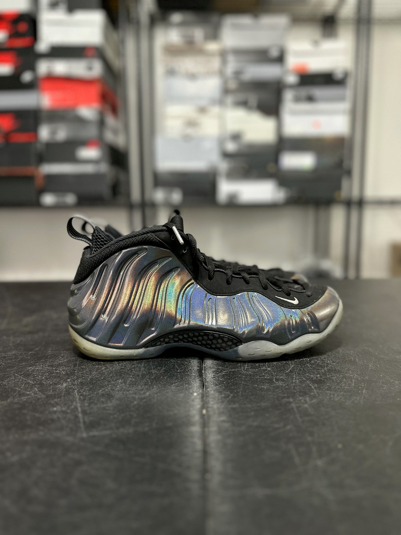 Size 11 - Foamposite 1 Hologram