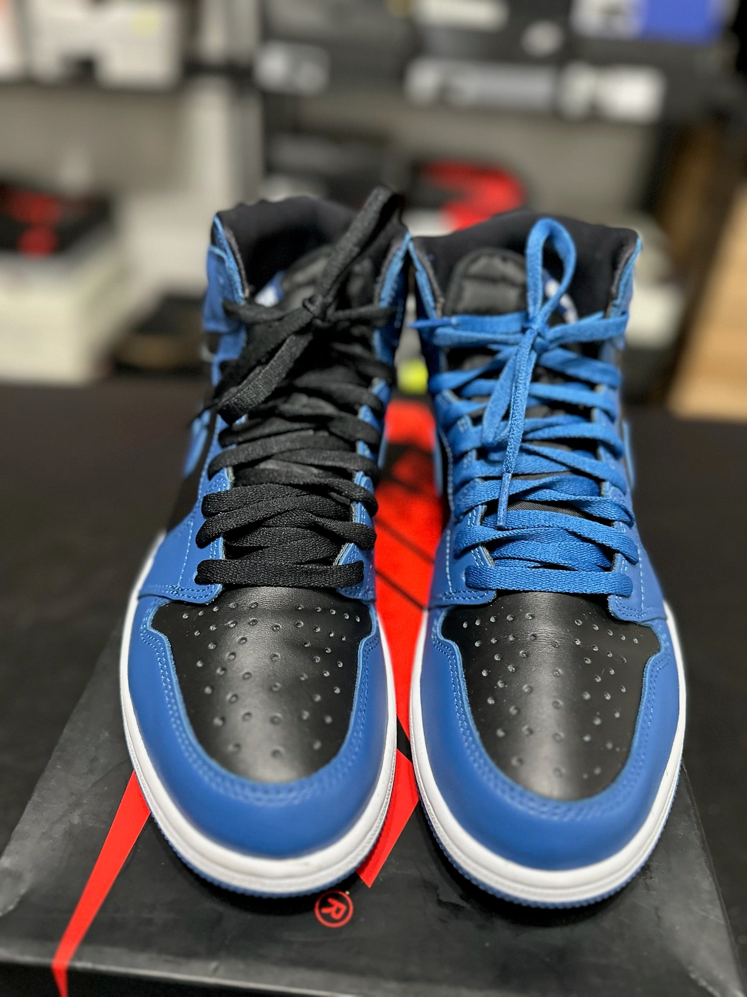 Size 10.5 - J1 High Dark Marina Blue
