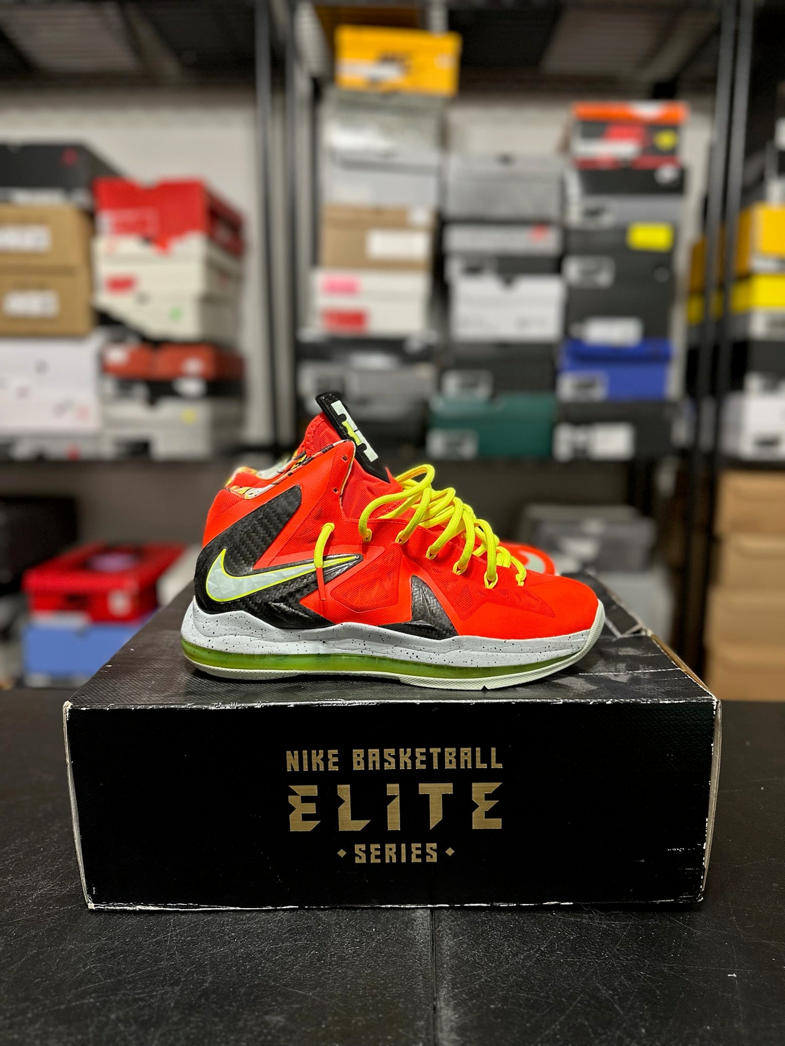 Size 8.5 - LeBron X Elite Total Crimson