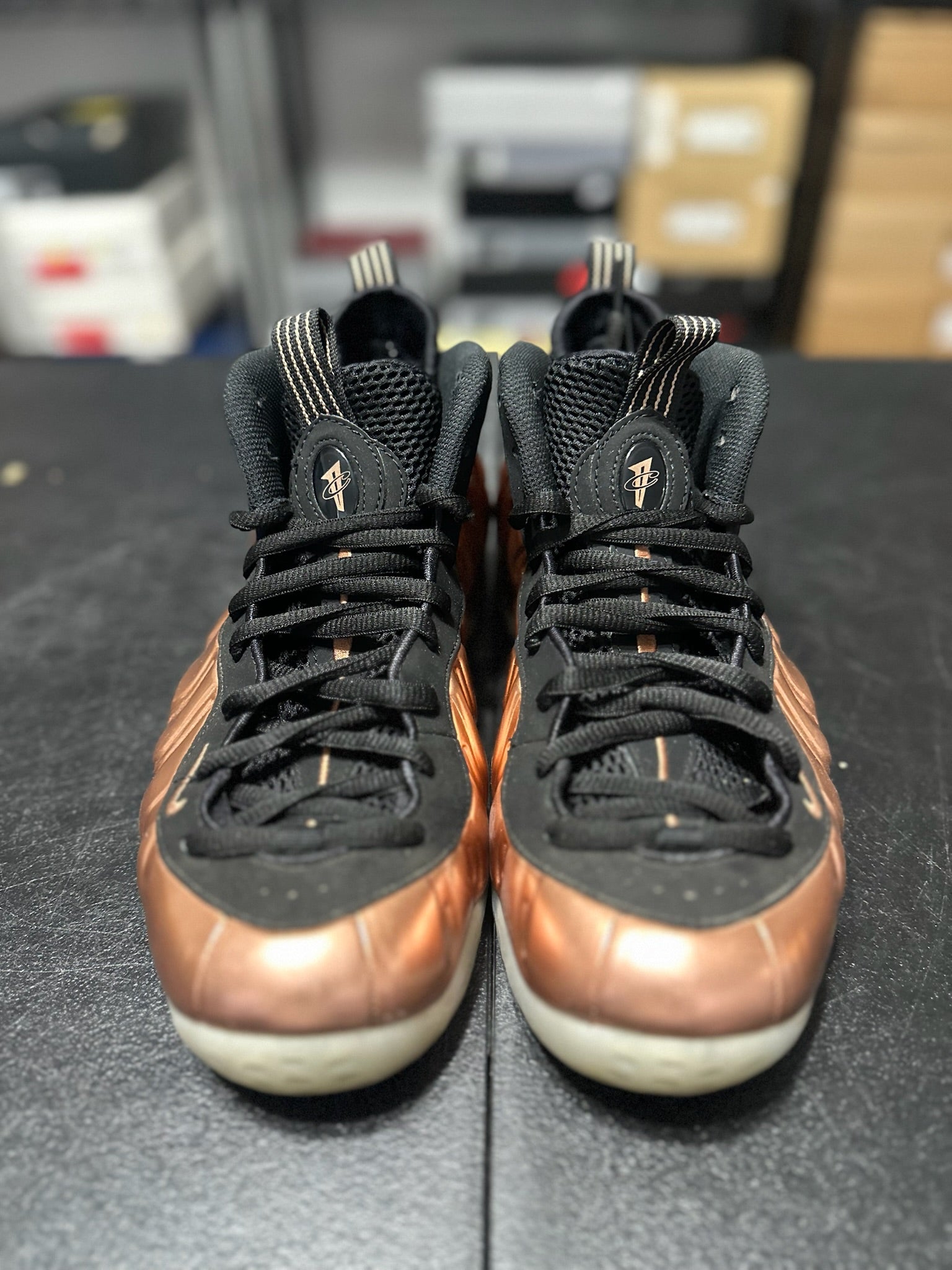 Size 9.5 - Foamposite Copper
