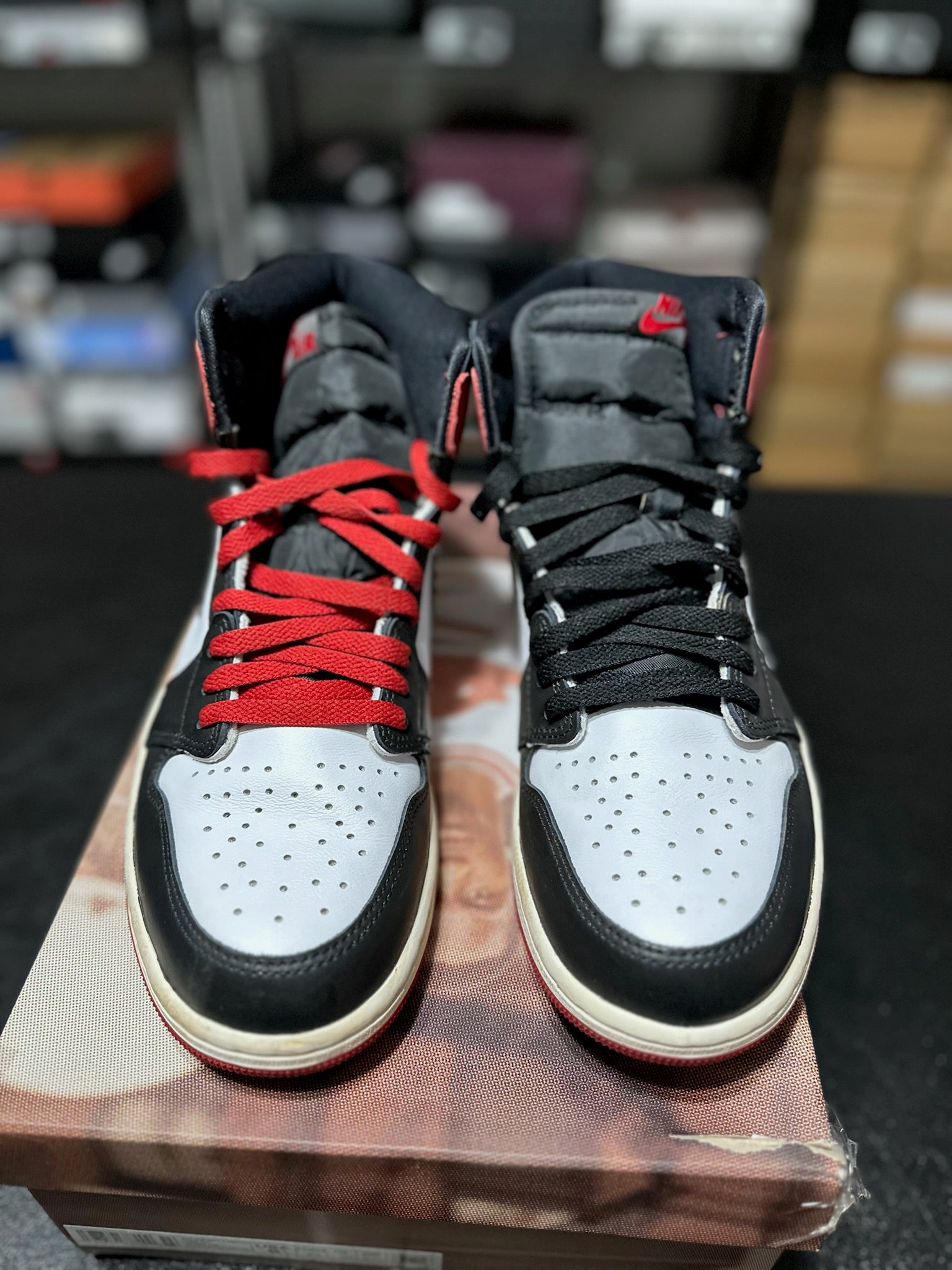 Size 9.5 - J1 High Black Toe Reimagined