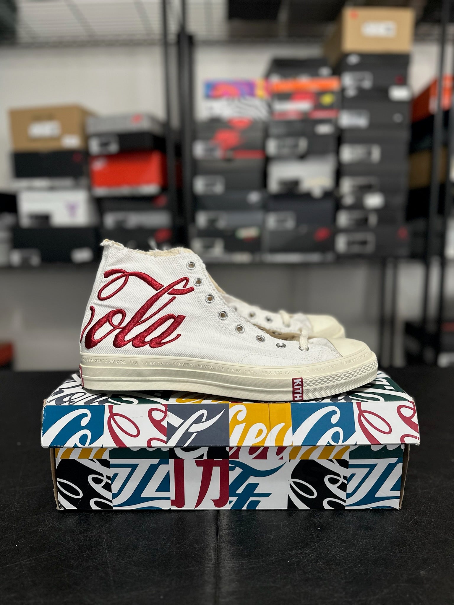 Size 13 - converse Chuck Taylor all Star 70 high kith x Coca Cola white