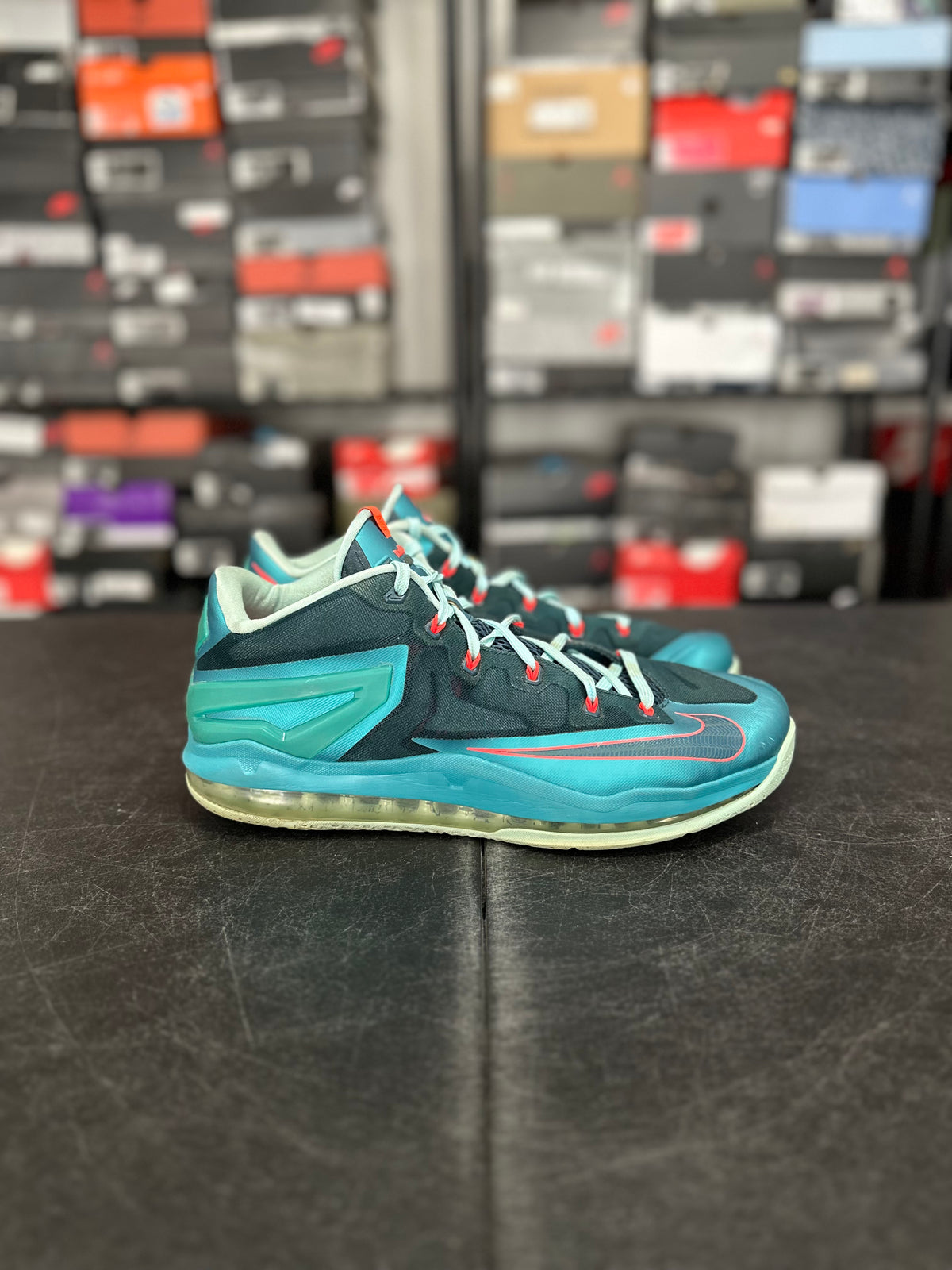Size 13 - LeBron 11 low turbo green