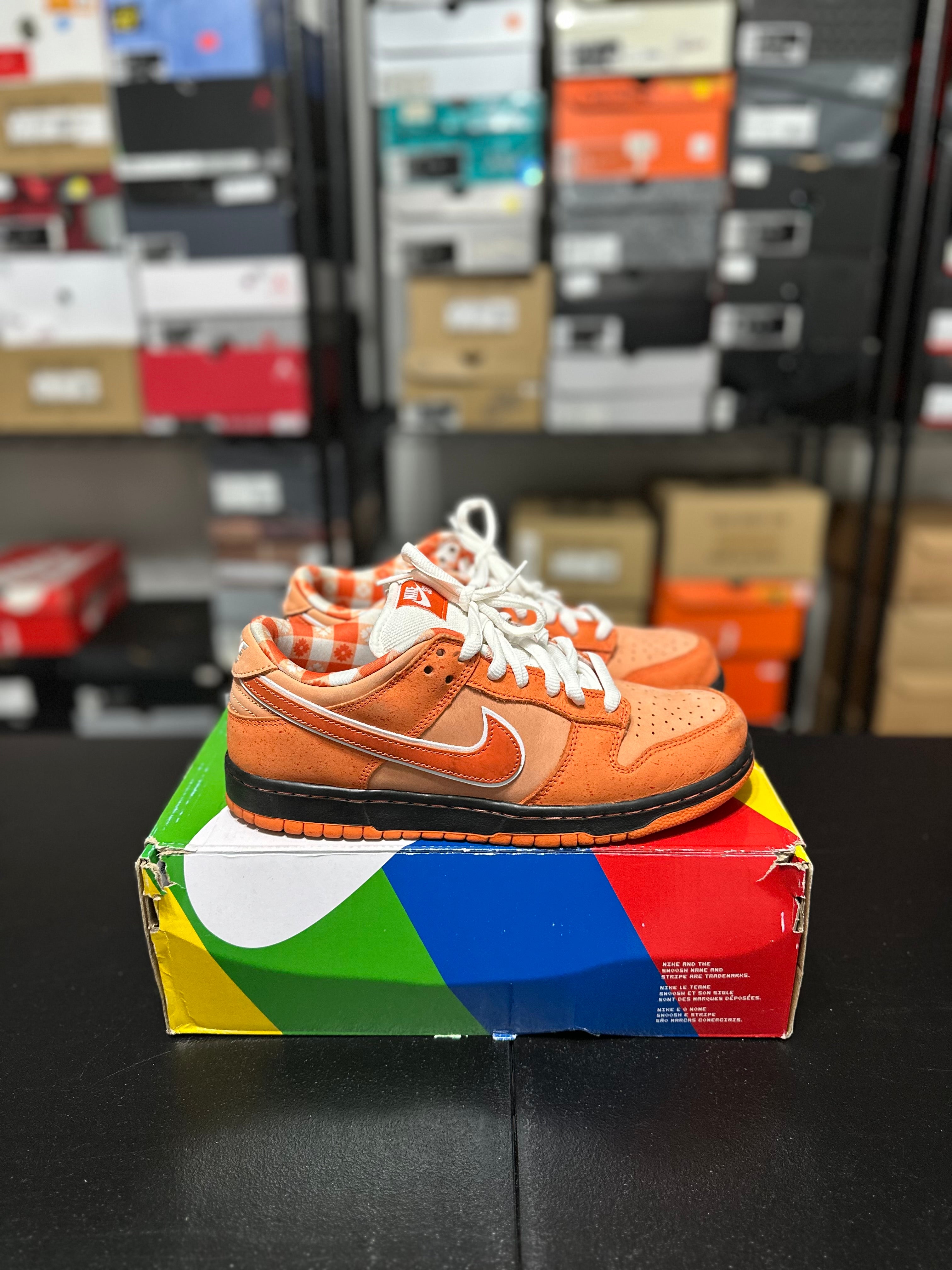 Size 8.5 - Dunk low orange lobster