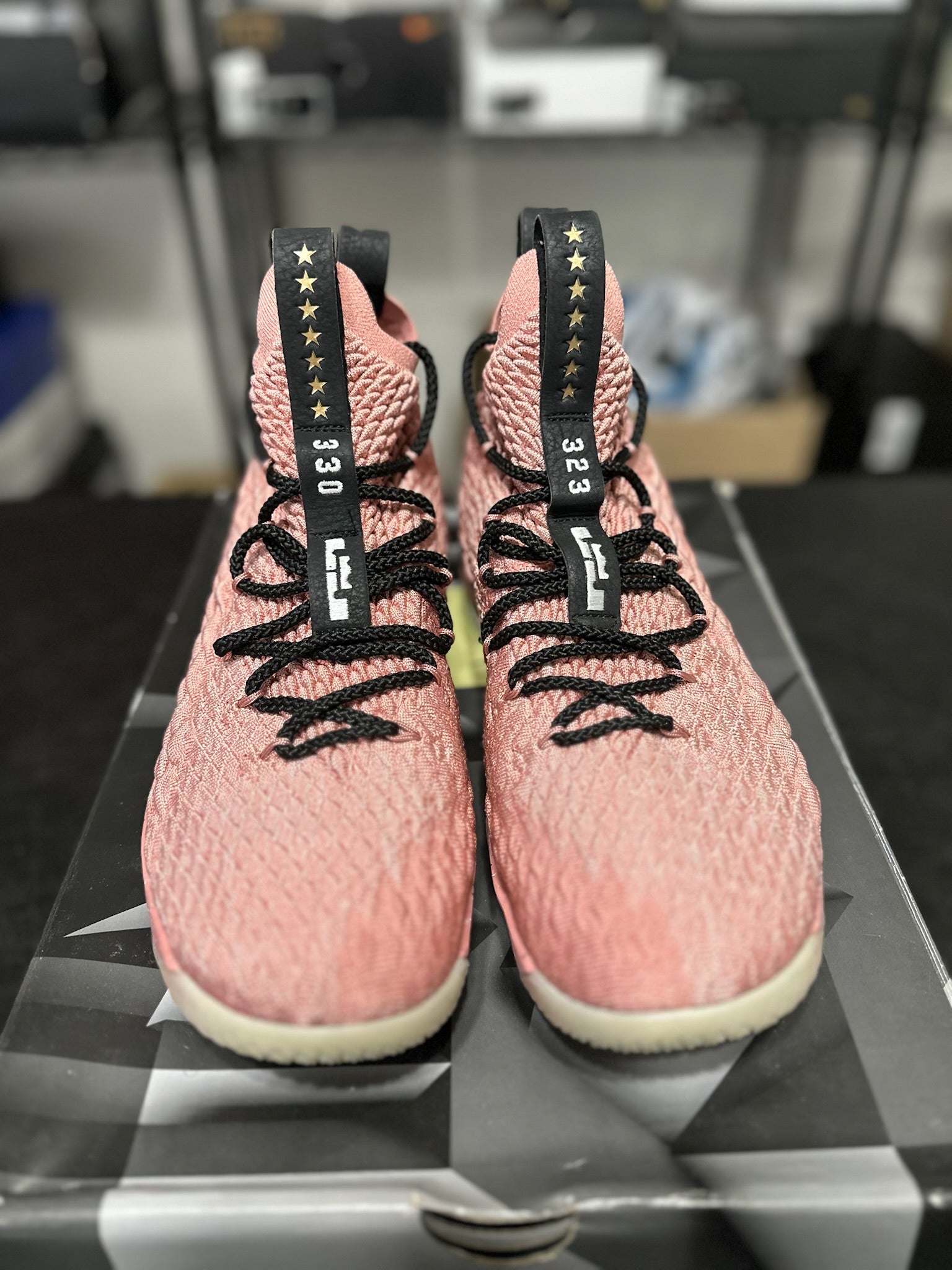 Size 10.5 - LeBron 15 Rust Pink