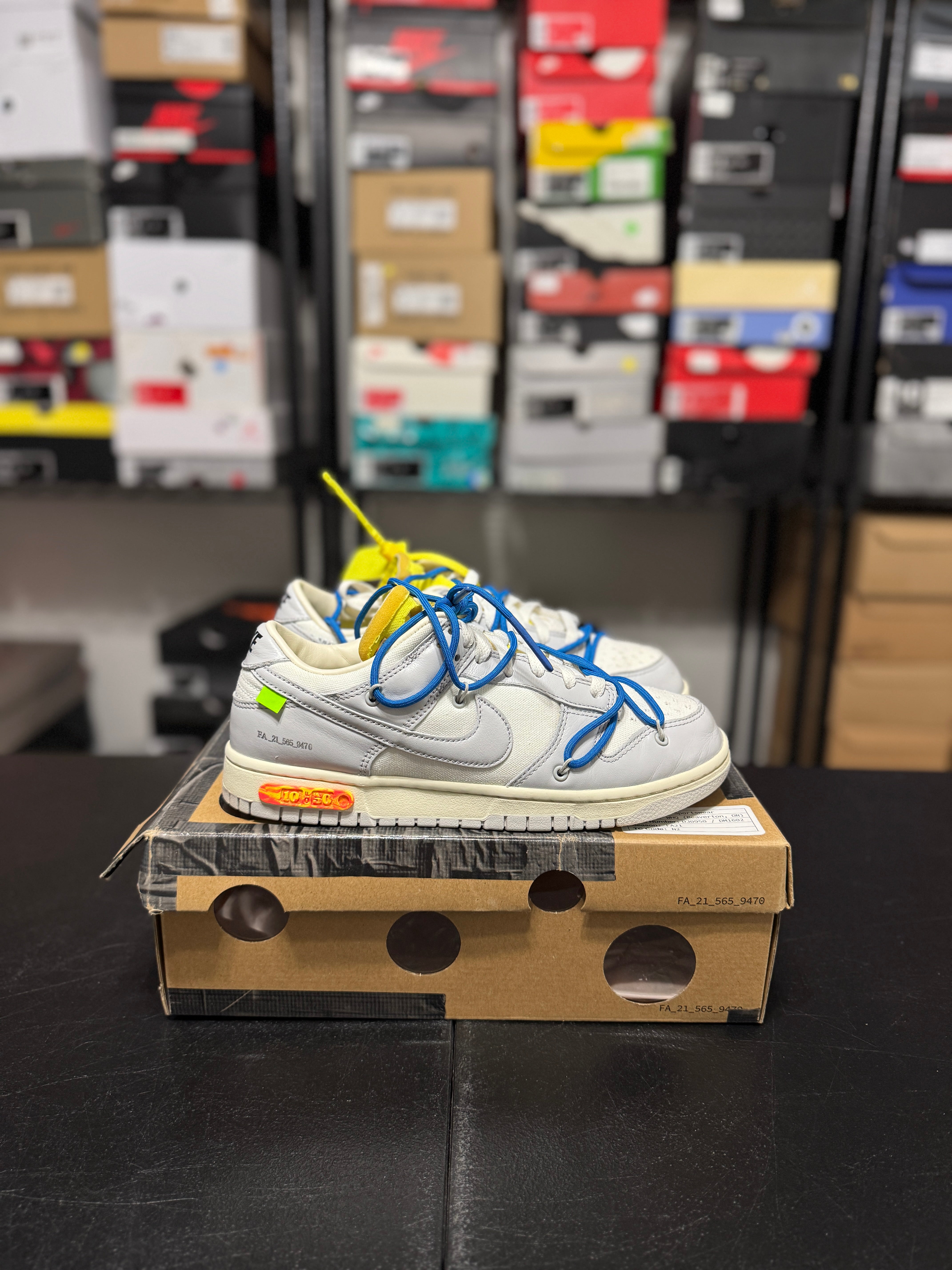 Size 9 - Dunk low off white lot 10