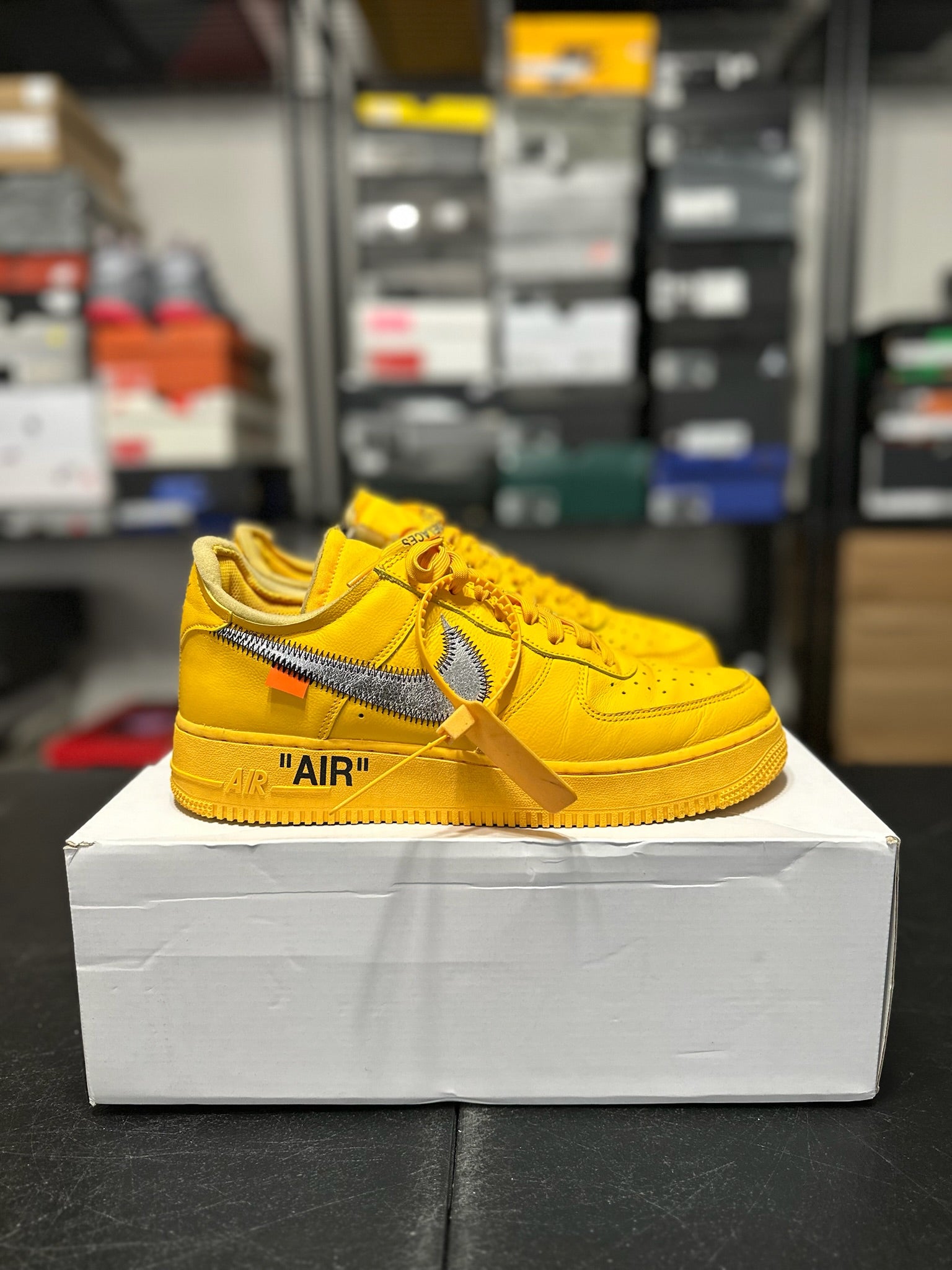 Size 9 - AF 1 Off White ICA University Gold