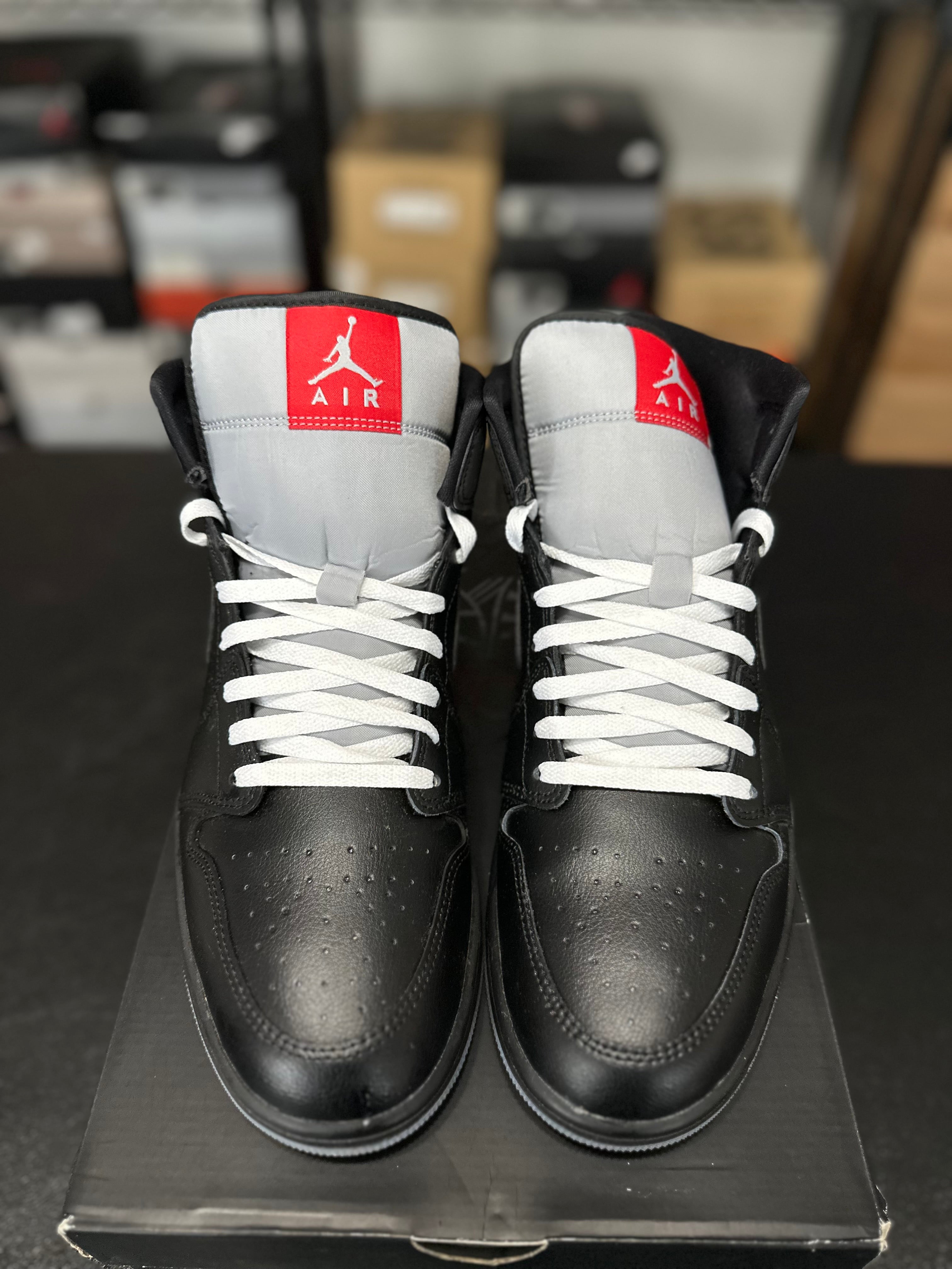 Size 13 - J1 mid black metallic reimagined