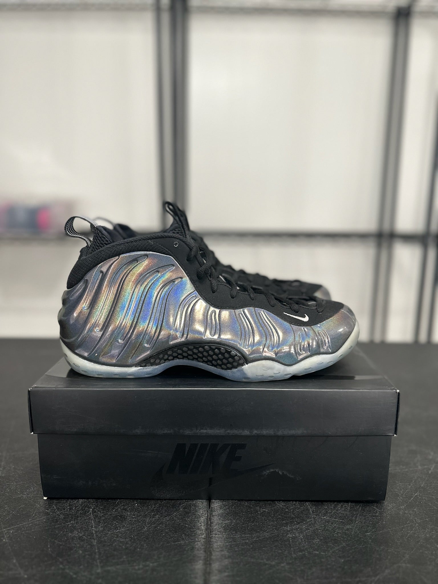 Size 12 - Foamposite 1 Hologram