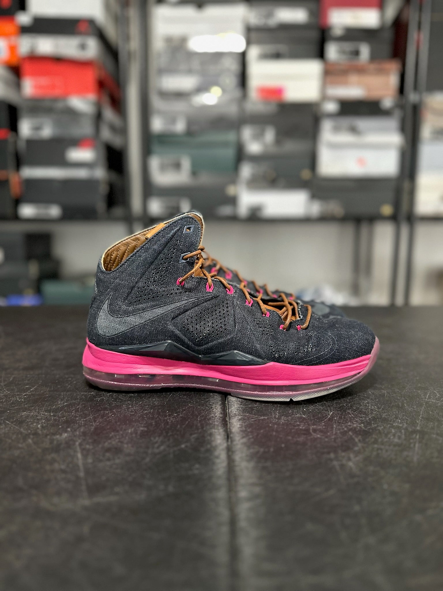 Size 9.5 - LeBron 10 Denim