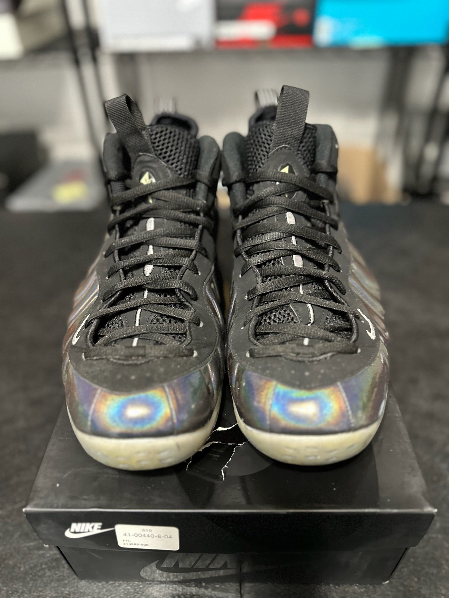 Size 13 - Foamposite 1 Hologram