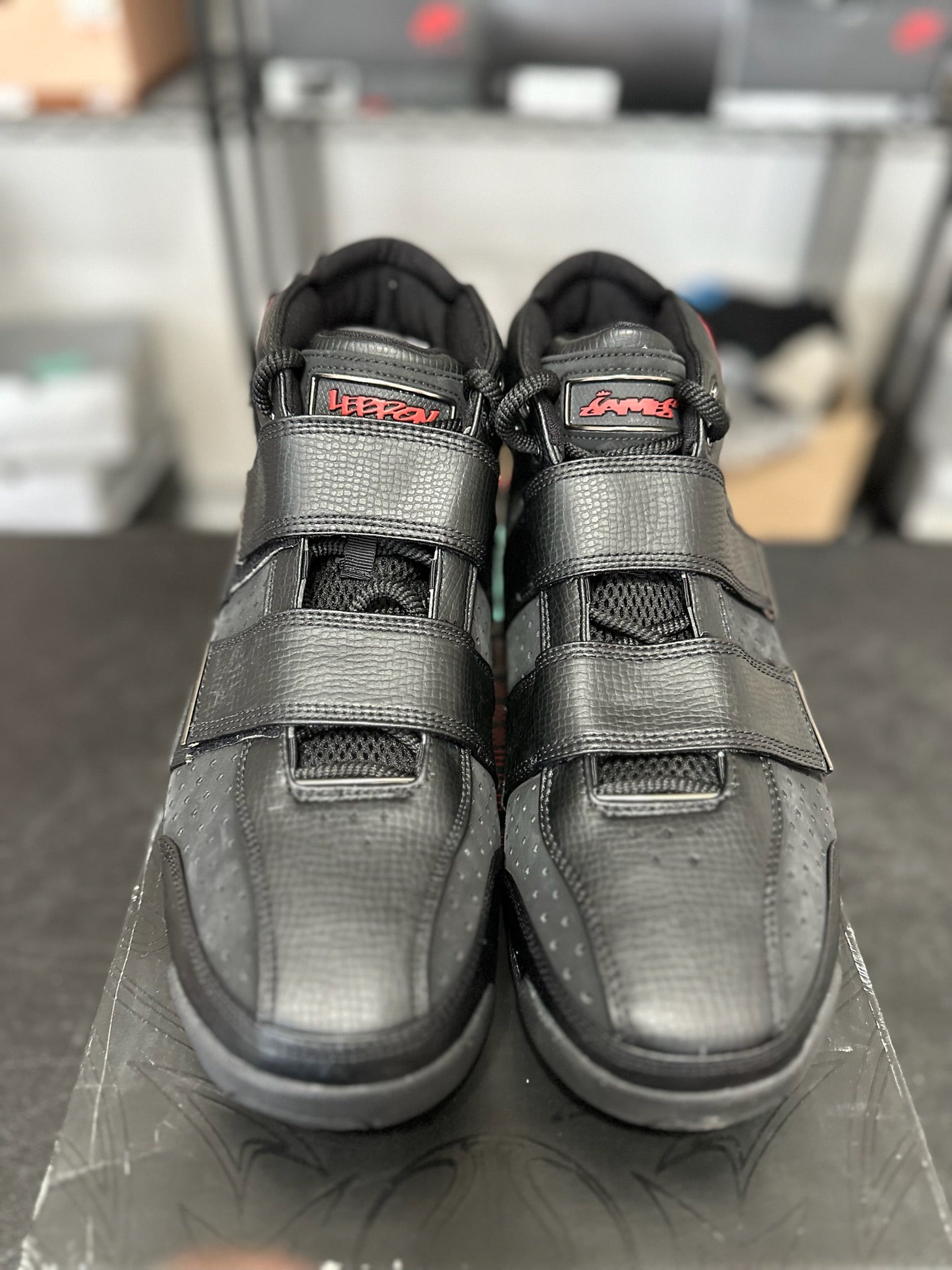 Size 13 - LeBron 20-5-5 Black Varsity Red