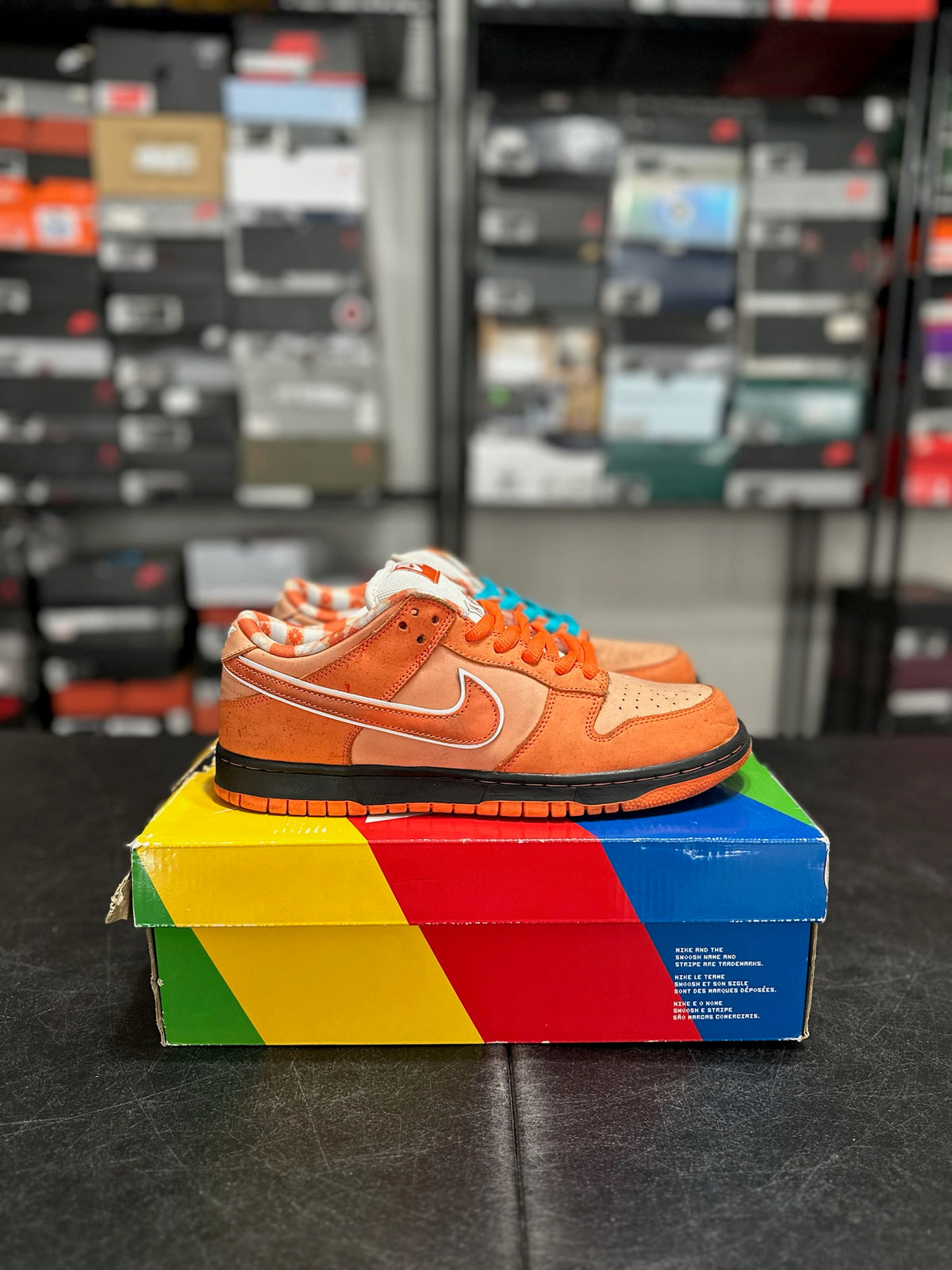 Size 10.5 - sb dunk low concept orange lobster