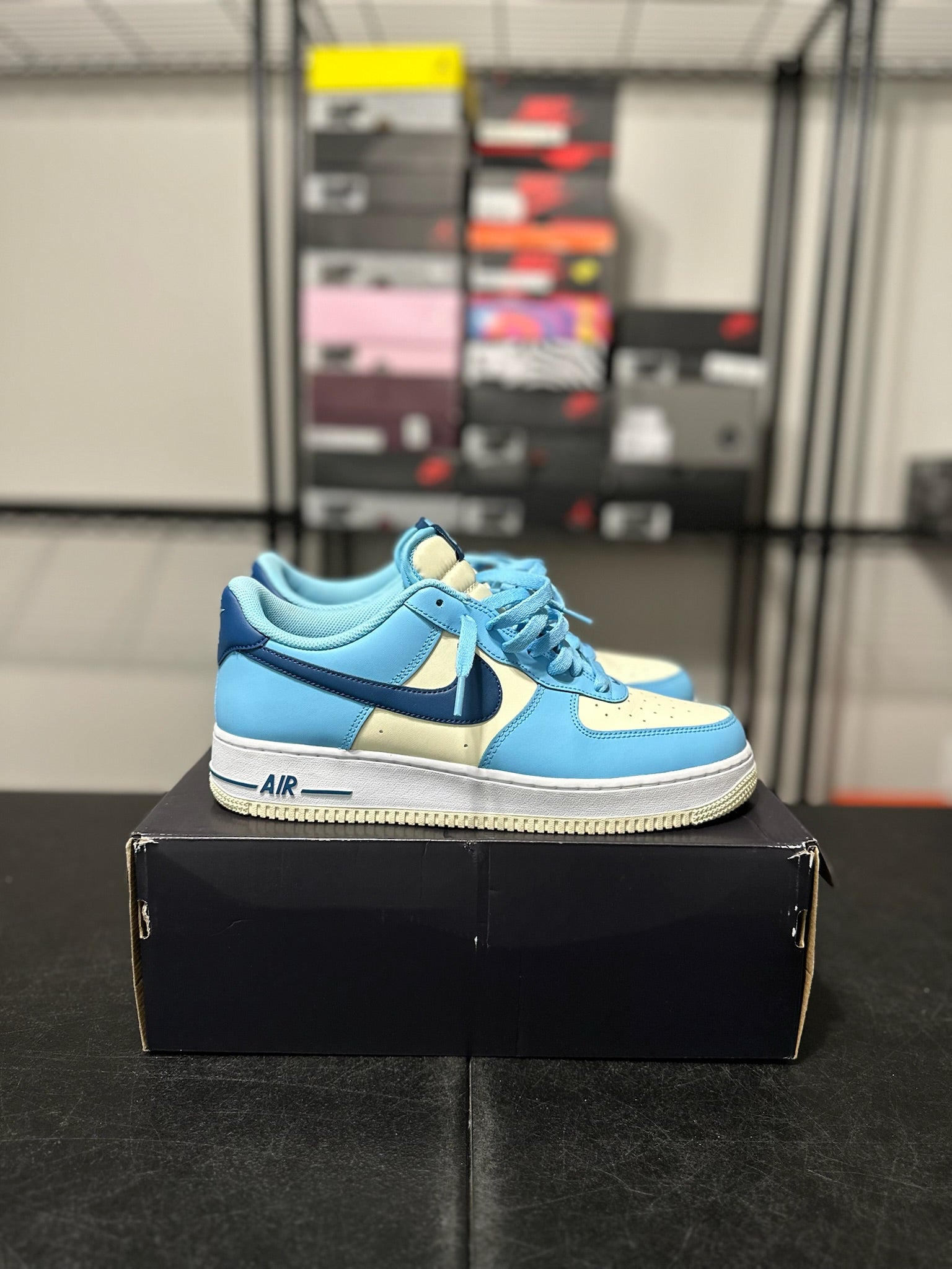 Size 10.5 - AF 1 Aquarius Blue Coconut Milk