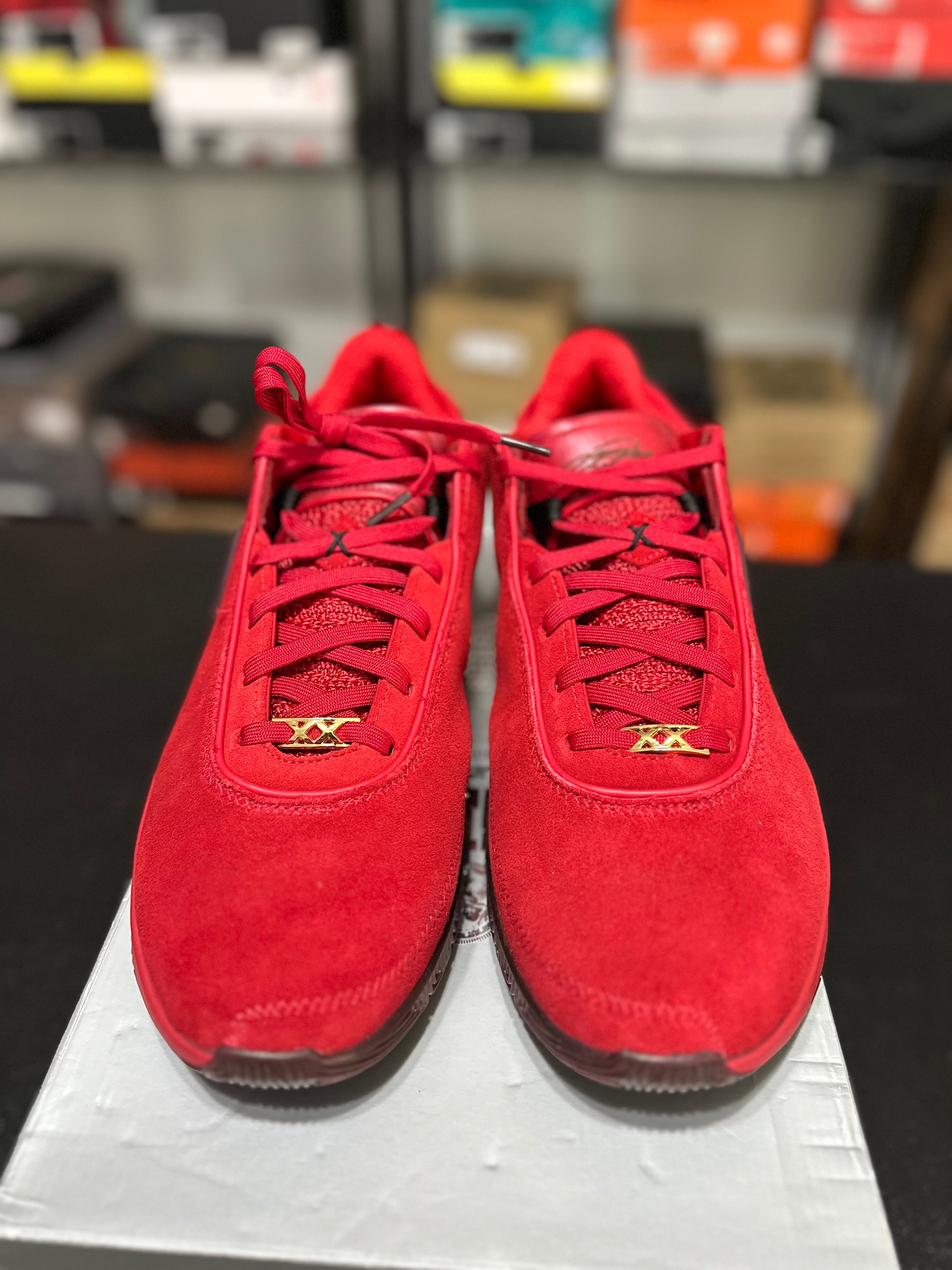 Size 14 - LeBron 20 gym red