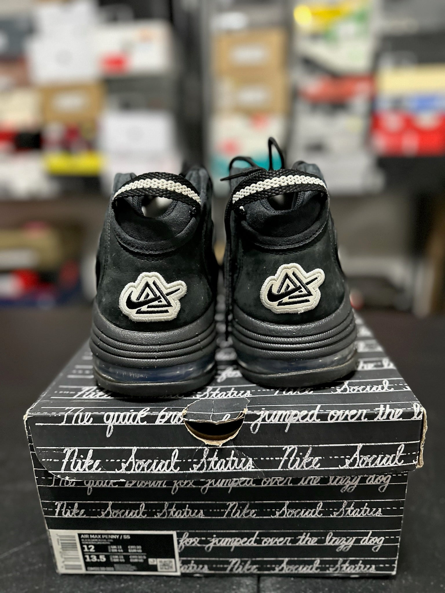 Size 12 - Air Max Penny Social Status Recess Black